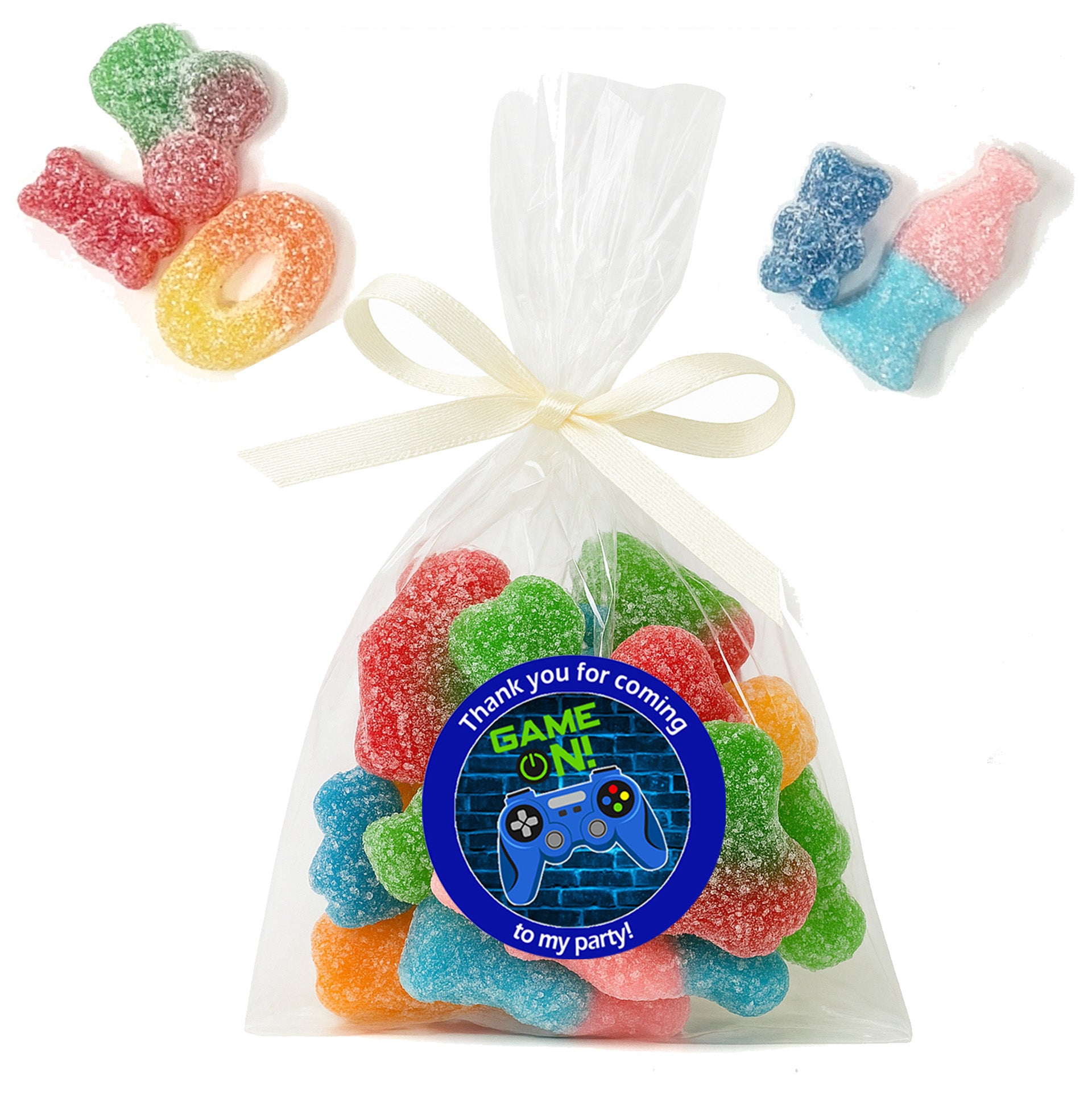 Pre-filled Sweet Favour Bags with Stickers Party Favours | Party Bags | With Themed Stickers | Various Styles