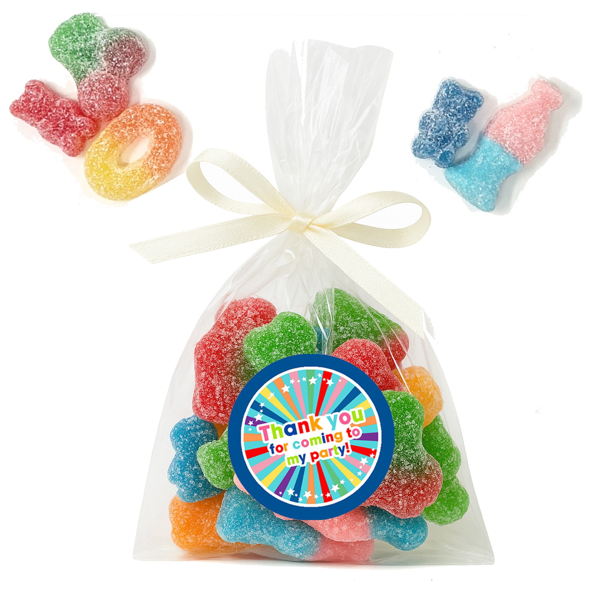 Pre-filled Sweet Favour Bags with Stickers Party Favours | Party Bags | With Themed Stickers | Various Styles