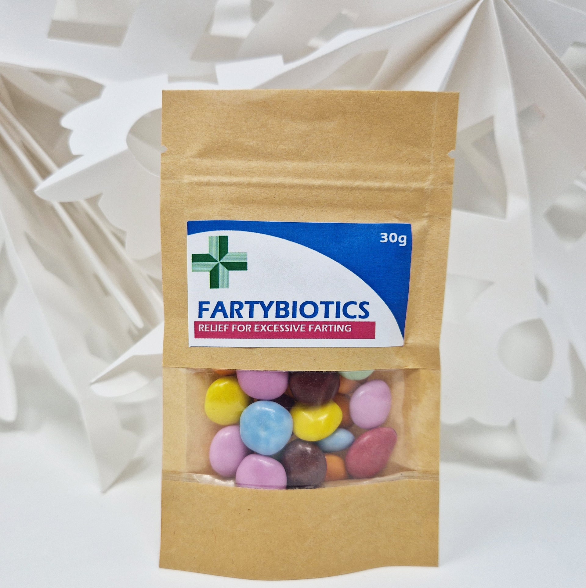 Anti-Farting Pills | Funny Gag Gift | Novelty Sweet Bag | Hilarious Birthday/ Fathers Day Present | Chocolate Treat Bag | Joke Chocolate - Brown Bag