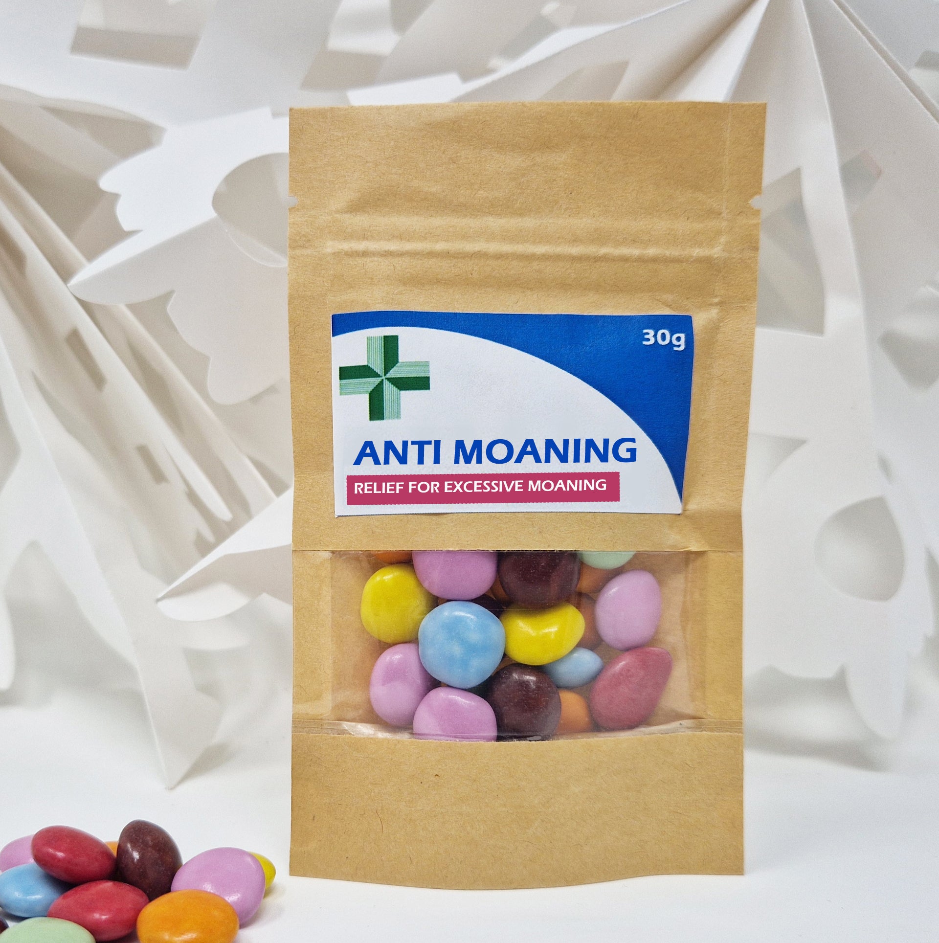 Anti-Farting Pills | Funny Gag Gift | Novelty Sweet Bag | Hilarious Birthday/ Fathers Day Present | Chocolate Treat Bag | Joke Chocolate - Brown Bag