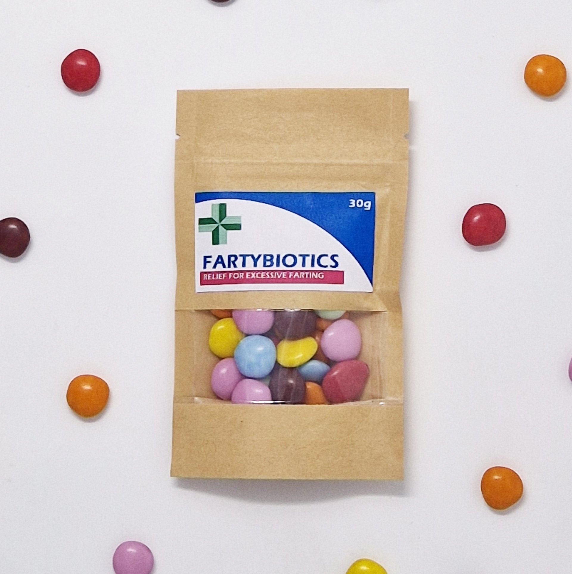 Anti-Farting Pills | Funny Gag Gift | Novelty Sweet Bag | Hilarious Birthday/ Fathers Day Present | Chocolate Treat Bag | Joke Chocolate - Brown Bag