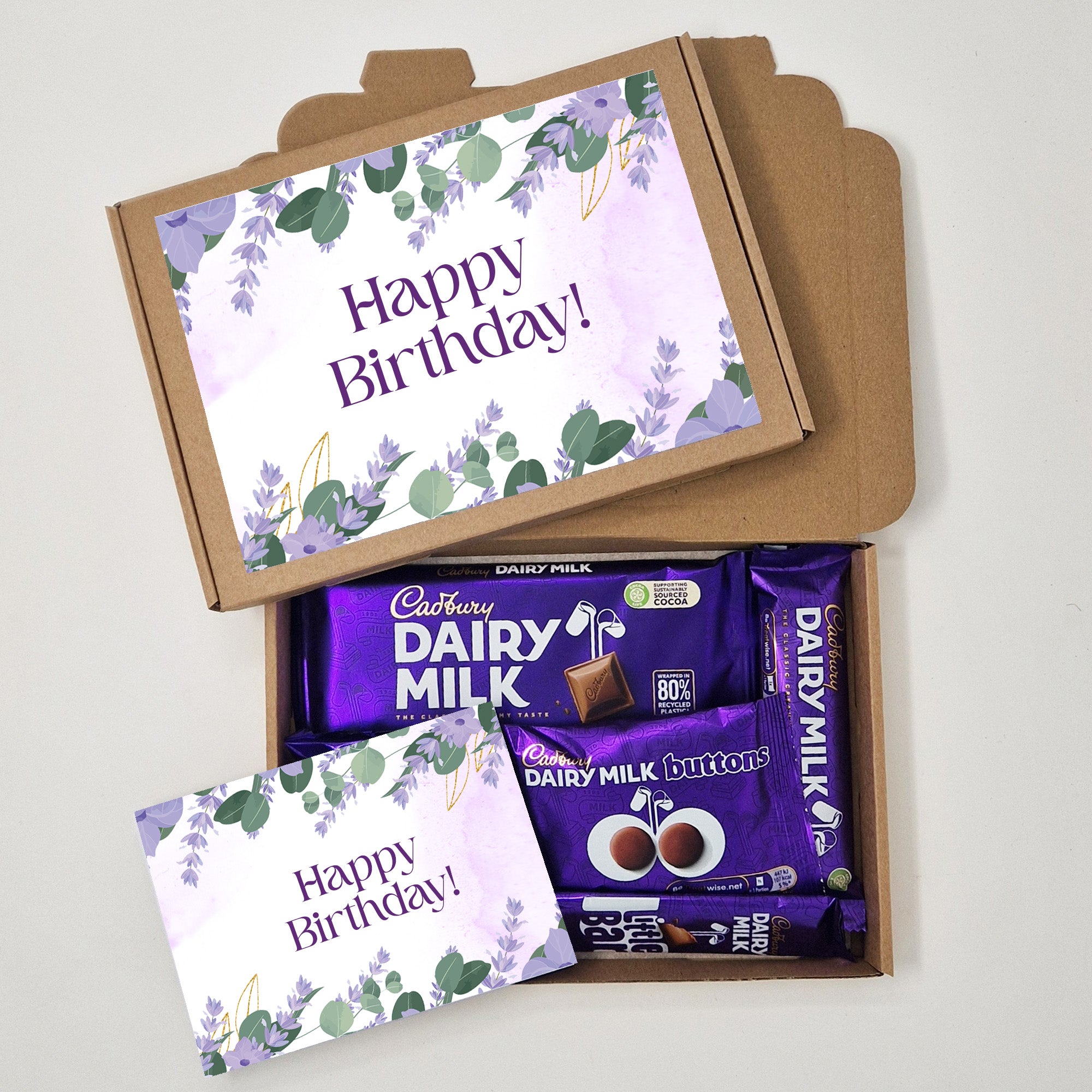 Personalised Cadbury Dairy Milk Chocolate Gift Hamper – Birthday, Mother’s Day, Thank You, Get Well Soon, Thinking of You