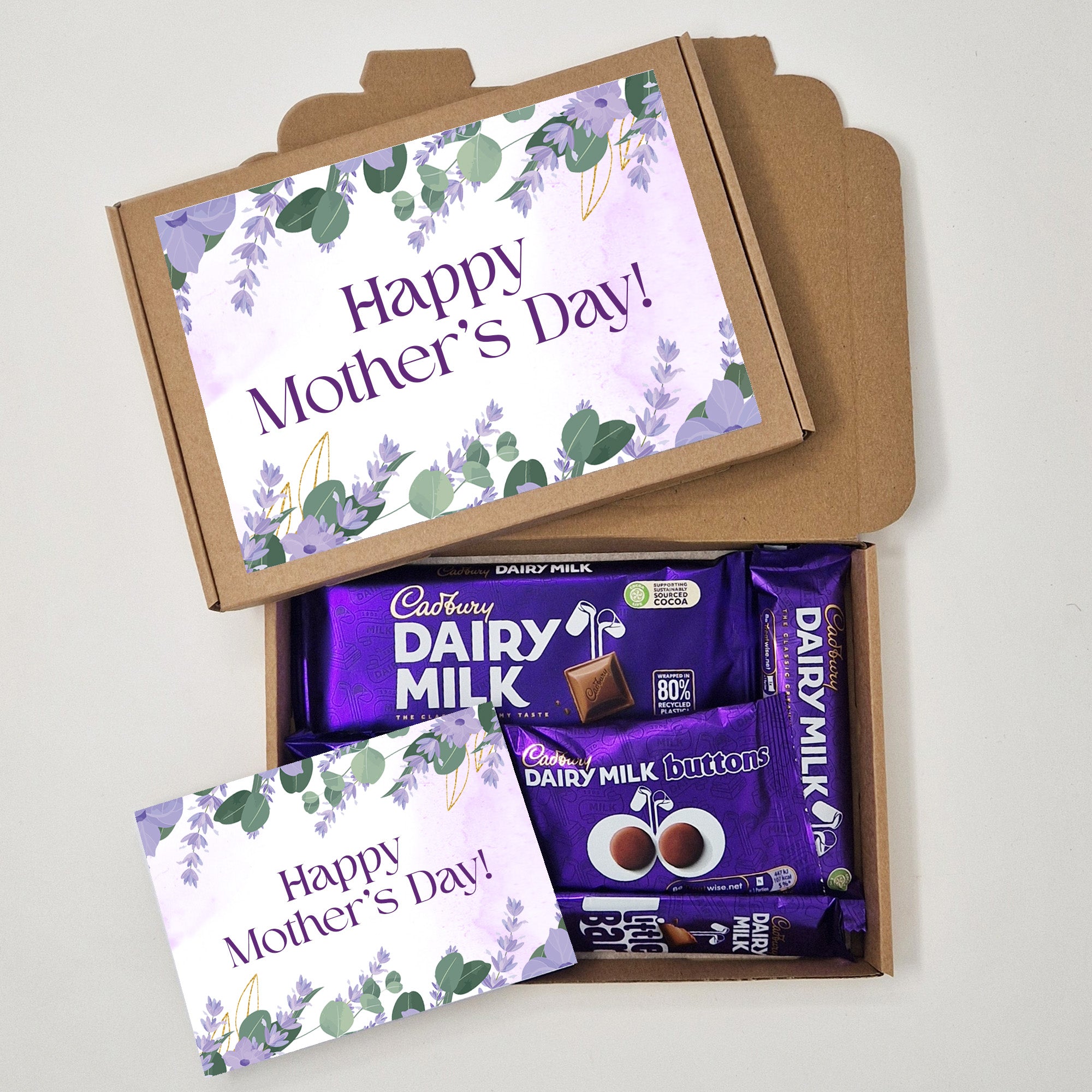 Personalised Cadbury Dairy Milk Chocolate Gift Hamper – Birthday, Mother’s Day, Thank You, Get Well Soon, Thinking of You