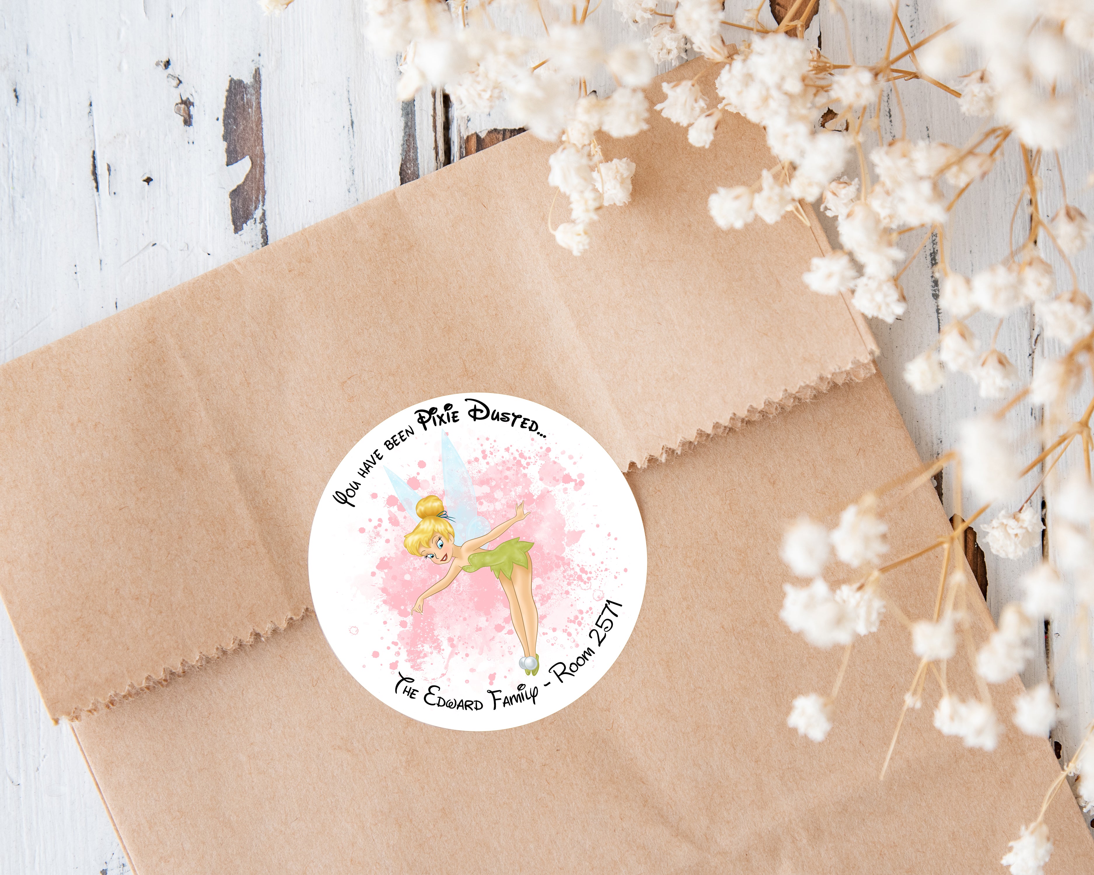 Pixie Dust/Fish Extender Gifts Personalized Stickers "You've Been Pixie Dusted" Fairy Stickers | Cruise Ducks & Cruise Gift Tags - Design 2