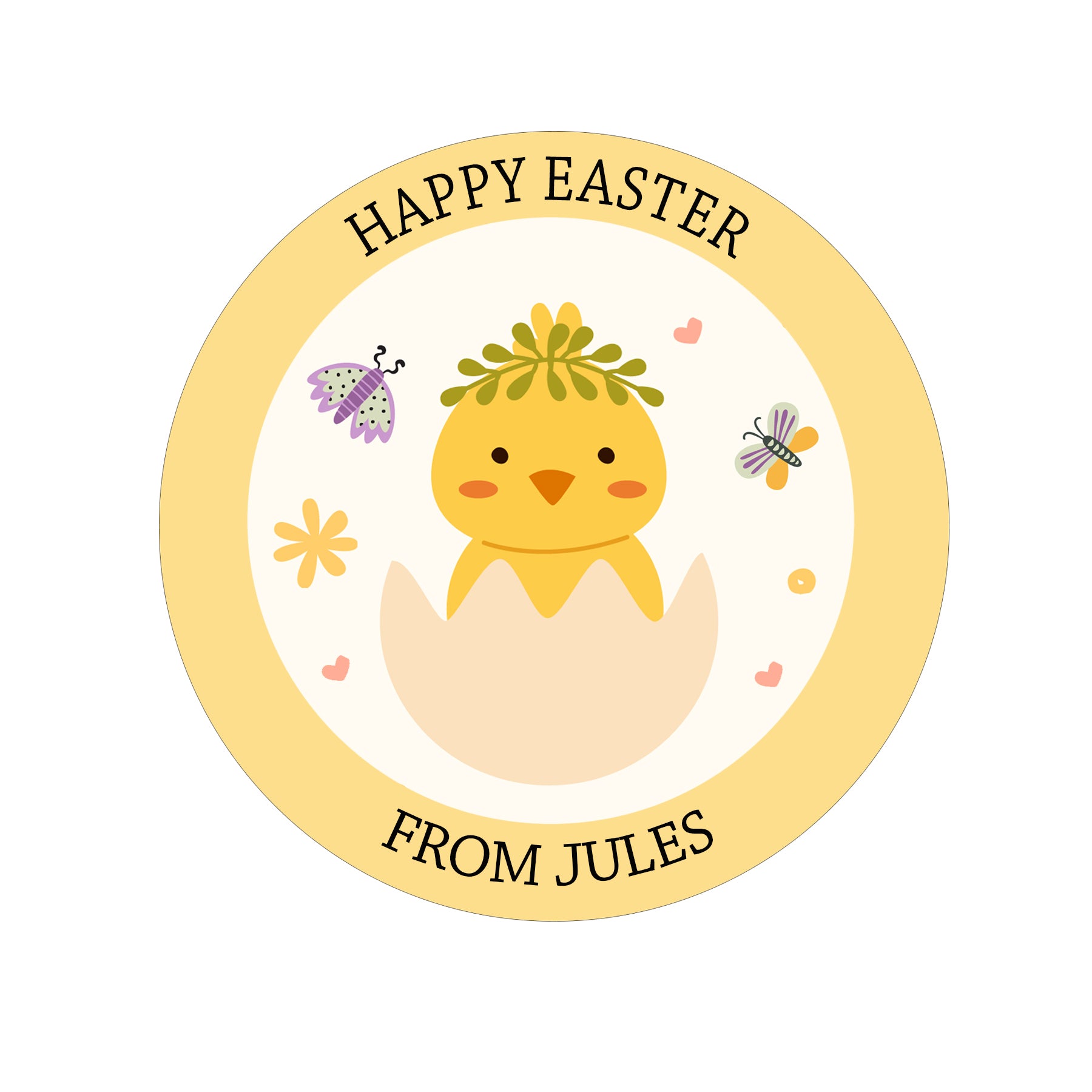 Personalised Easter End-of-Term Gift Stickers |Thank You, Happy Easter from Teacher | School Rewards & Favour