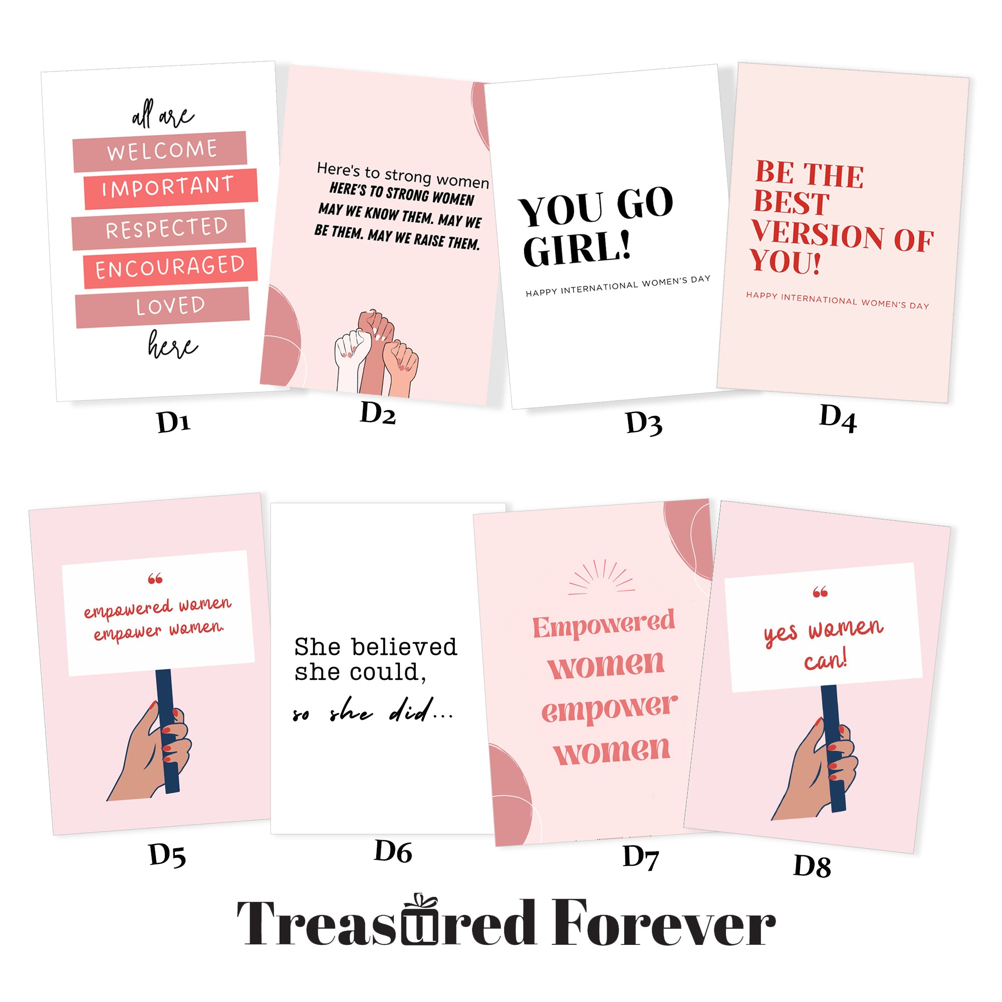 International Women’s Day Postcard Pack Empower Her – Limited Edition - Thank You Gifts Event Goodie bags gift