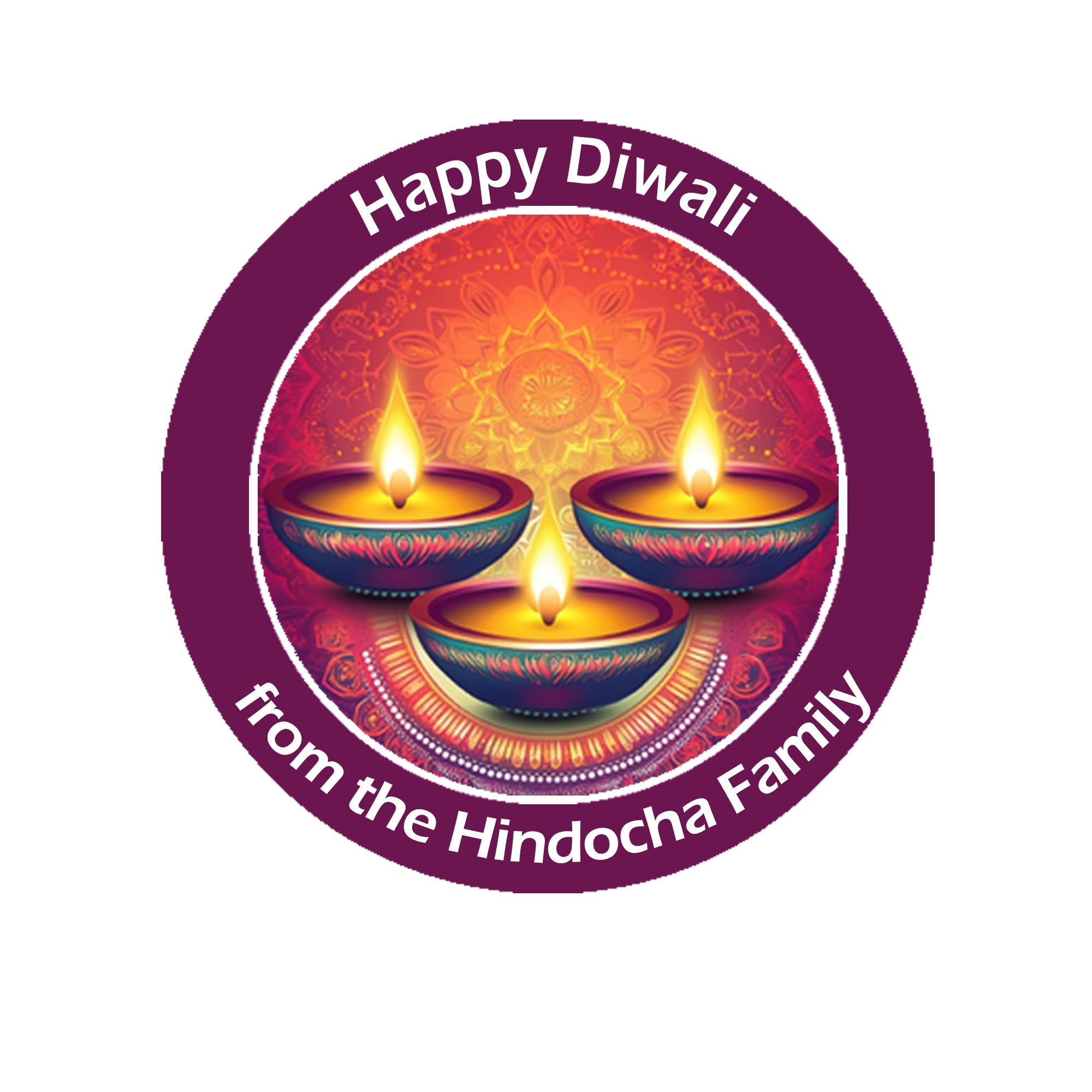 Personalised Diwali / Divali / Sal Mubarak Celebration Paisley x 24 Gift Present Stickers Labels tags