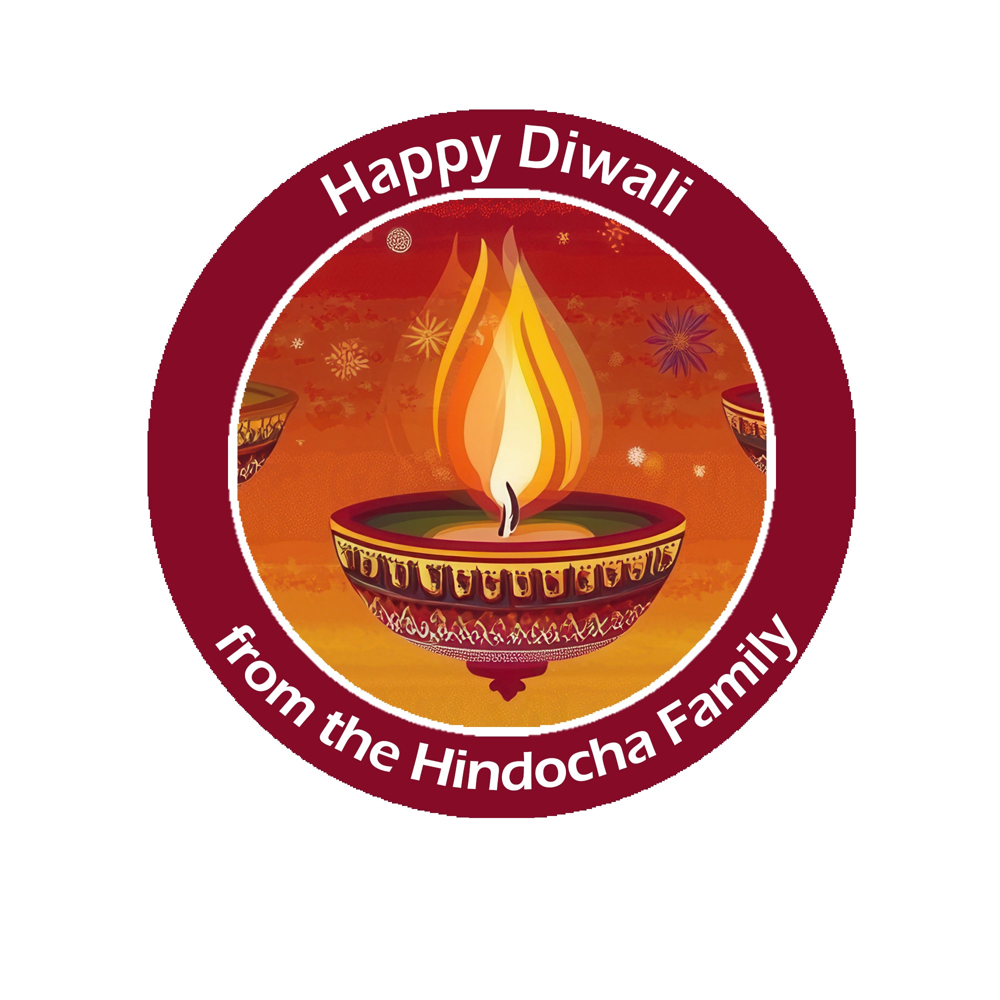 Personalised Diwali / Divali / Sal Mubarak Celebration Paisley x 24 Gift Present Stickers Labels tags
