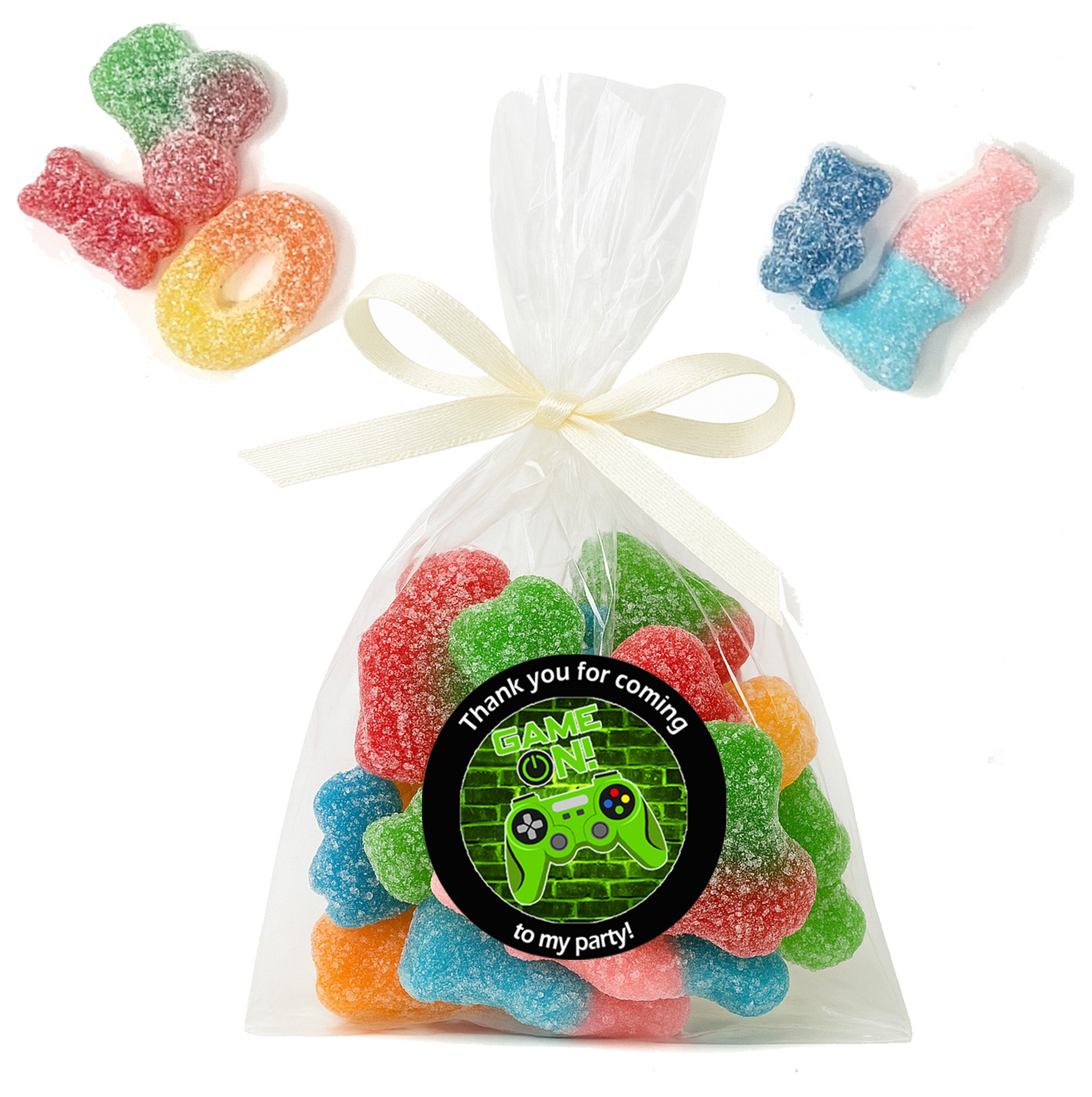 Pre-filled Sweet Favour Bags with Stickers Party Favours | Party Bags | With Themed Stickers | Various Styles