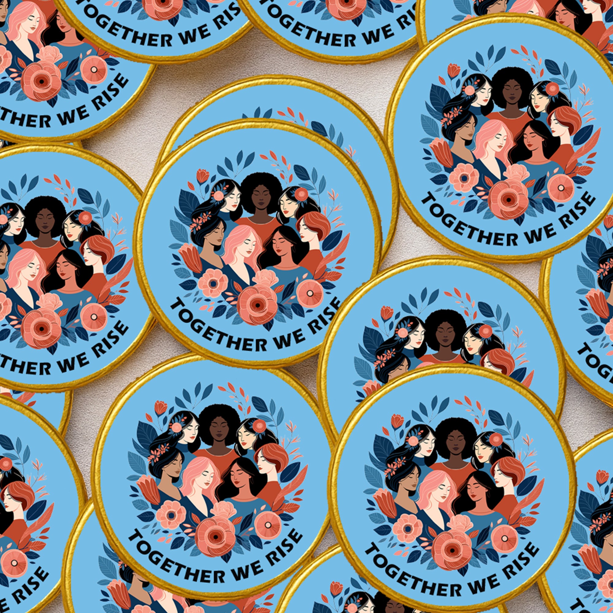 International Women’s Day Celebration Chocolate Coins – Luxury Gold Foiled Discs, Perfect for Events, Gifts & Workplace Favours Desk Drops