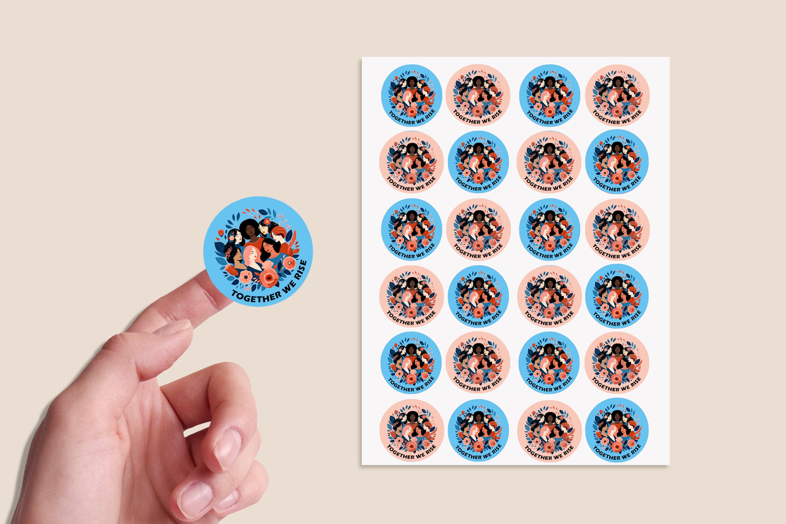 Happy International Women's Day Stickers 2024, Business Red, White Sticker Sweet Sweet Cone Bags EmpowerHER: International Women's Day 24/35