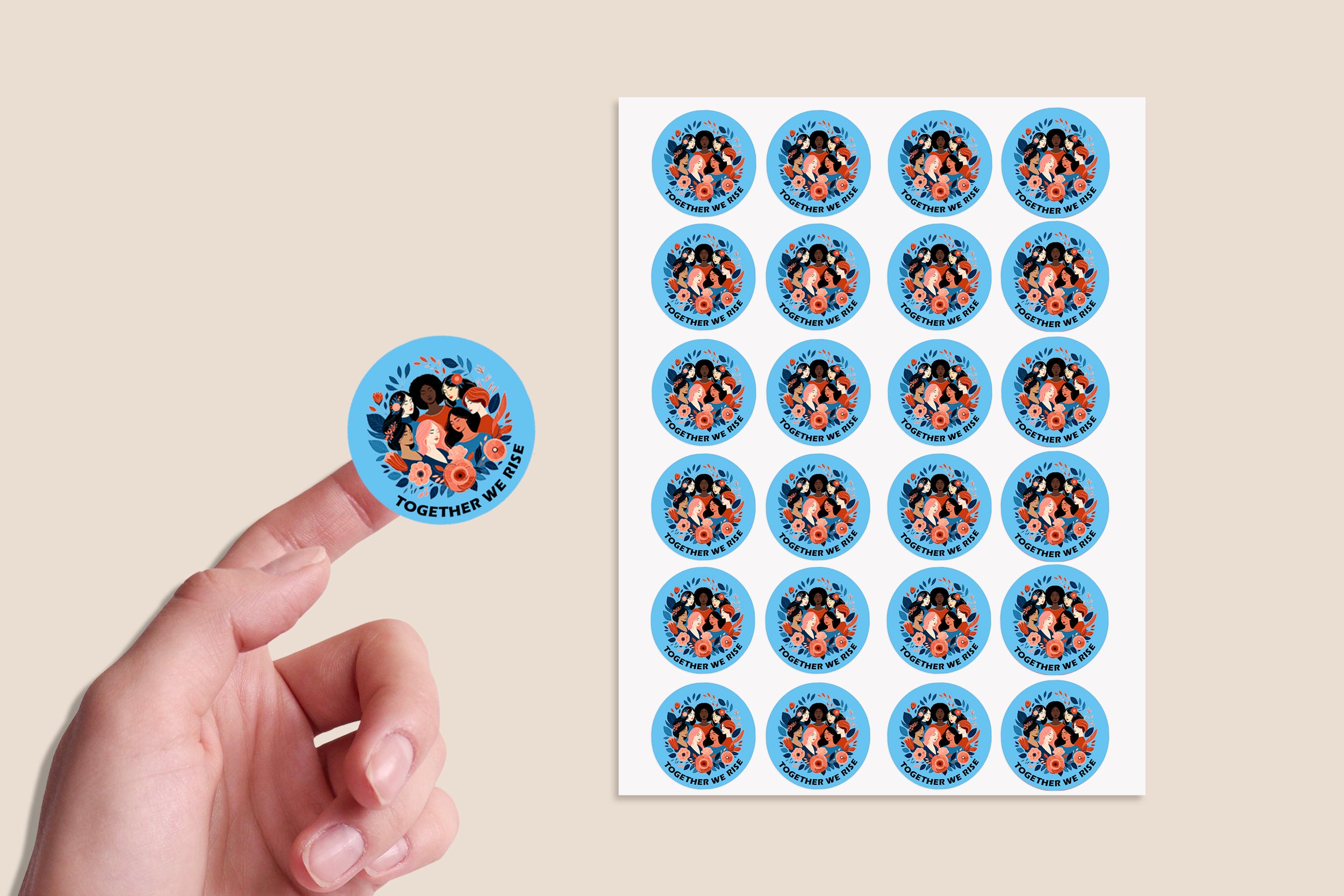 Happy International Women's Day Stickers 2024, Business Red, White Sticker Sweet Sweet Cone Bags EmpowerHER: International Women's Day 24/35