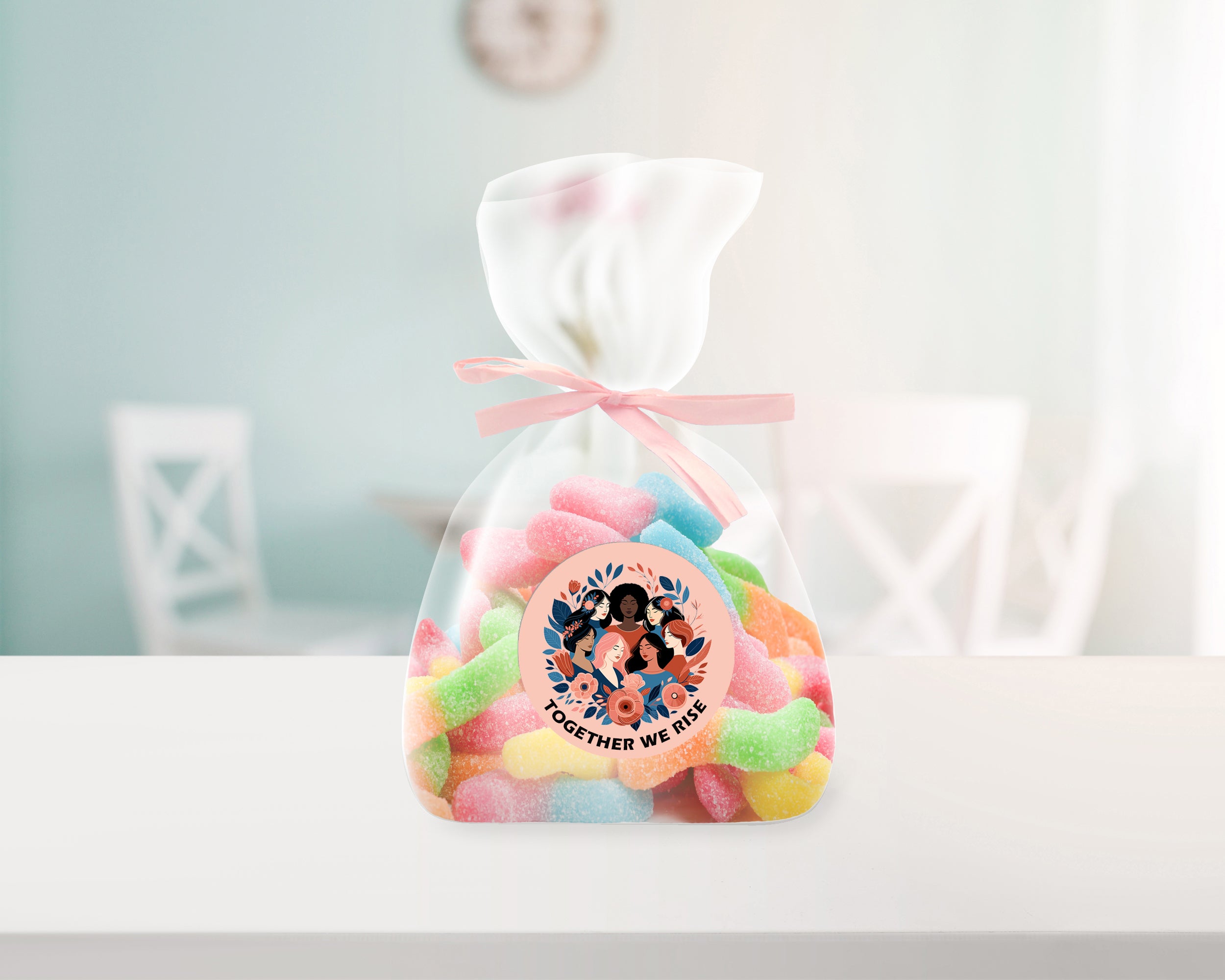 Happy International Women's Day Stickers 2024, Business Red, White Sticker Sweet Sweet Cone Bags EmpowerHER: International Women's Day 24/35