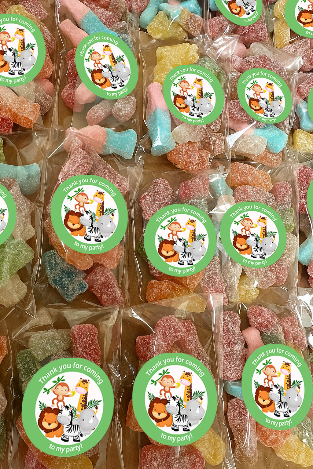 Pre-filled Sweet Favour Bags with Stickers Party Favours | Party Bags | With Themed Stickers | Various Styles