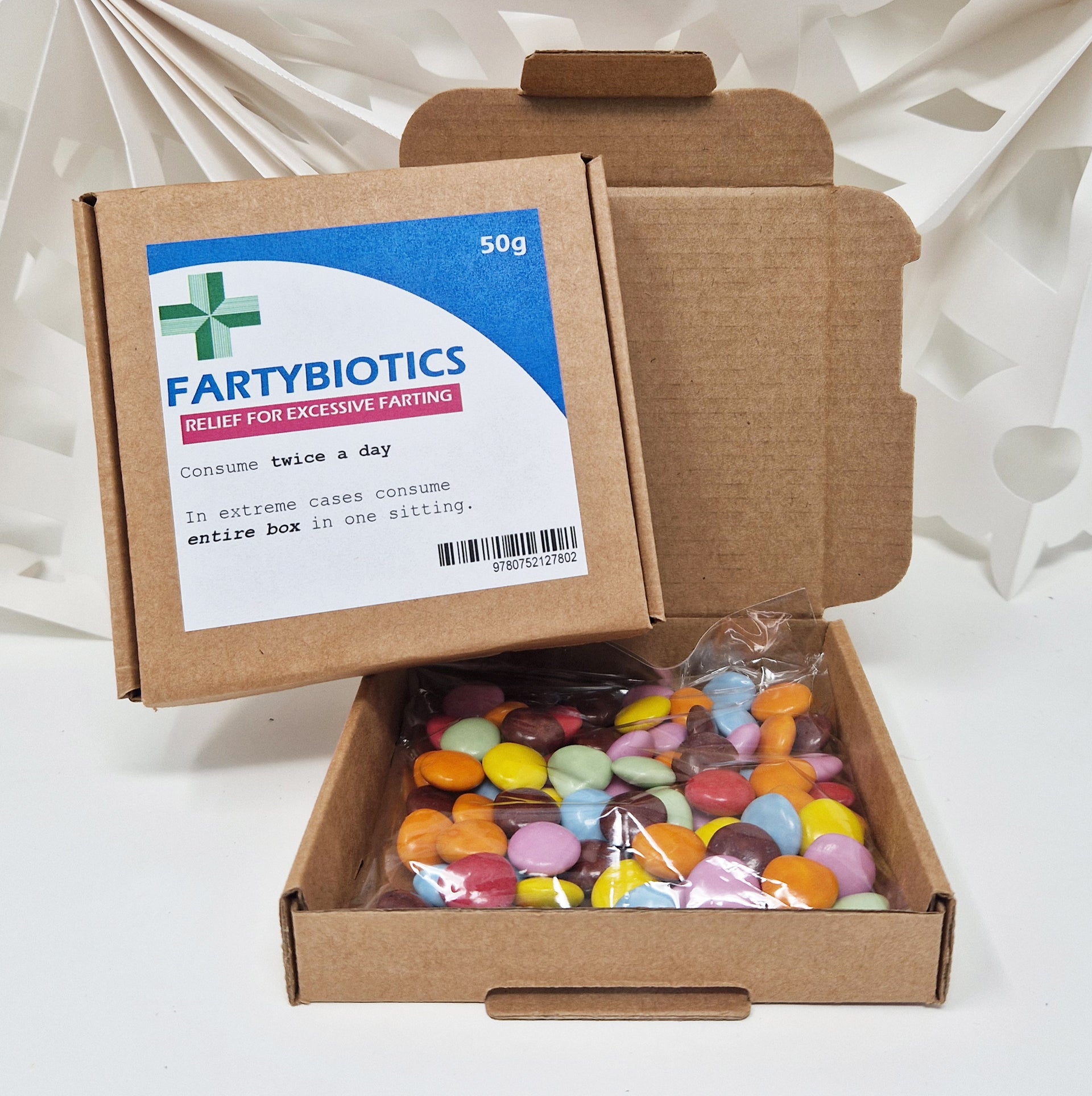 Anti-Farting Anti Moaning Old Git Pills Gag Gift Novelty Sweet Bag Funny Birthday/ Fathers Day Surprise Chocolate Treat Bag Joke Chocolate Present