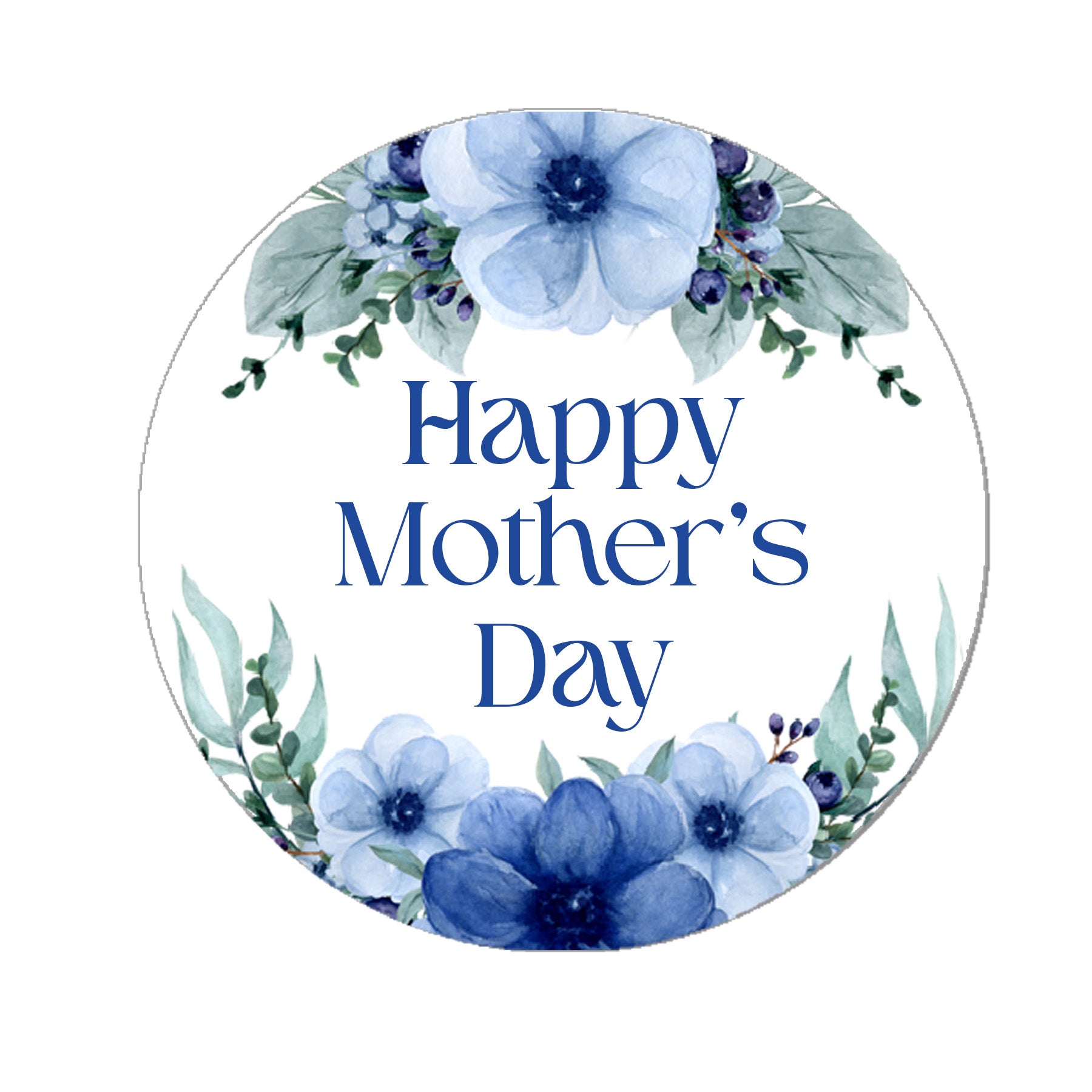 Happy Mother's Day Stickers - Wax Melts, Business Red, White Sticker Sweet Sweet Cone Bags Sizes 3.7cm & 4.5cm