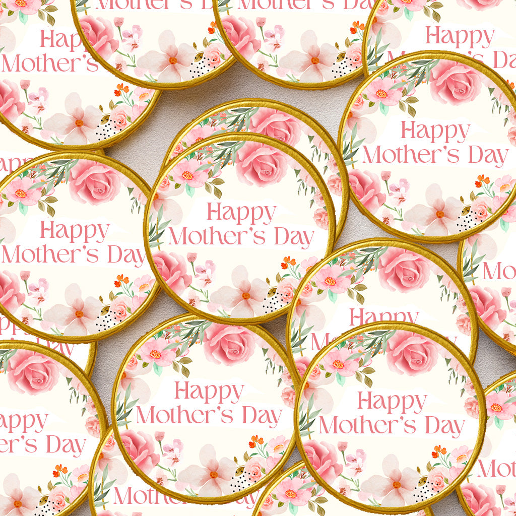 Mother’s Day Celebration Chocolate Coins Luxury Gold Foiled Discs, Perfect for Gifts, Table Favours Thoughtful for Mum, Gran & Mother