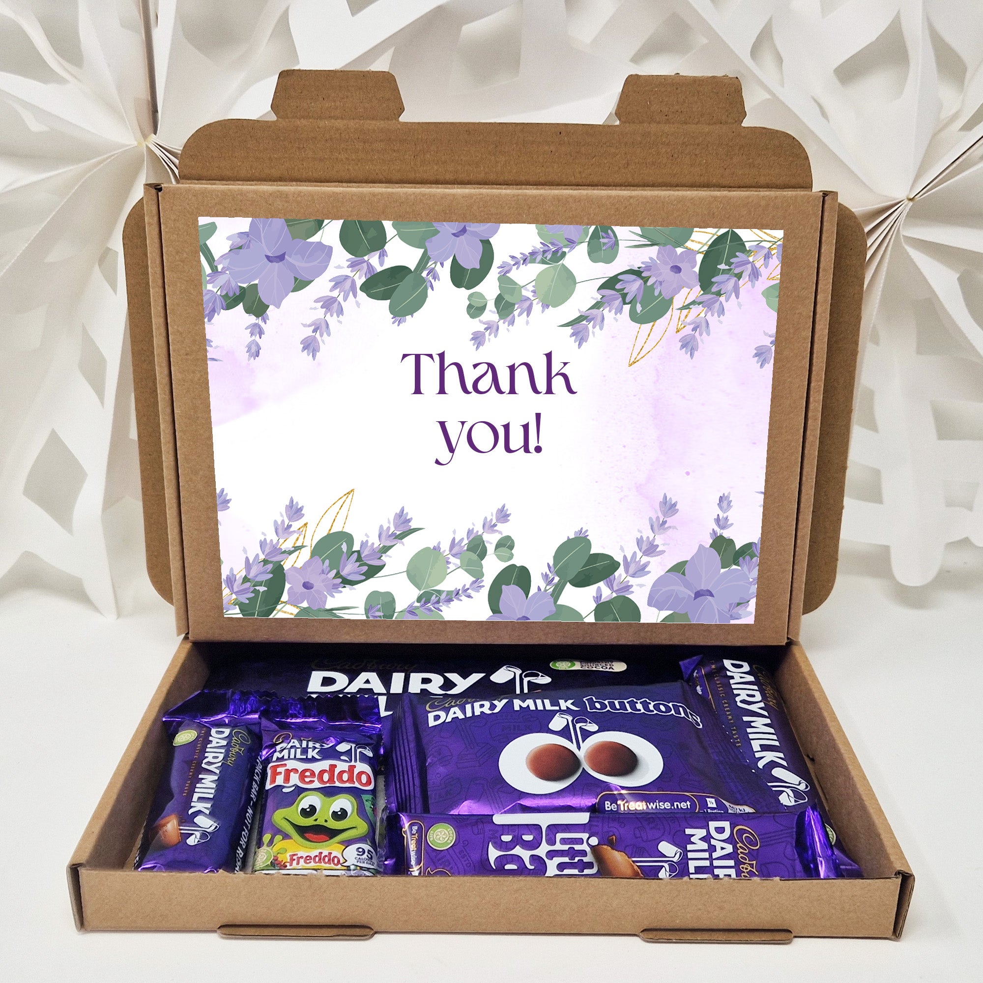 Personalised Cadbury Dairy Milk Chocolate Gift Hamper – Birthday, Mother’s Day, Thank You, Get Well Soon, Thinking of You