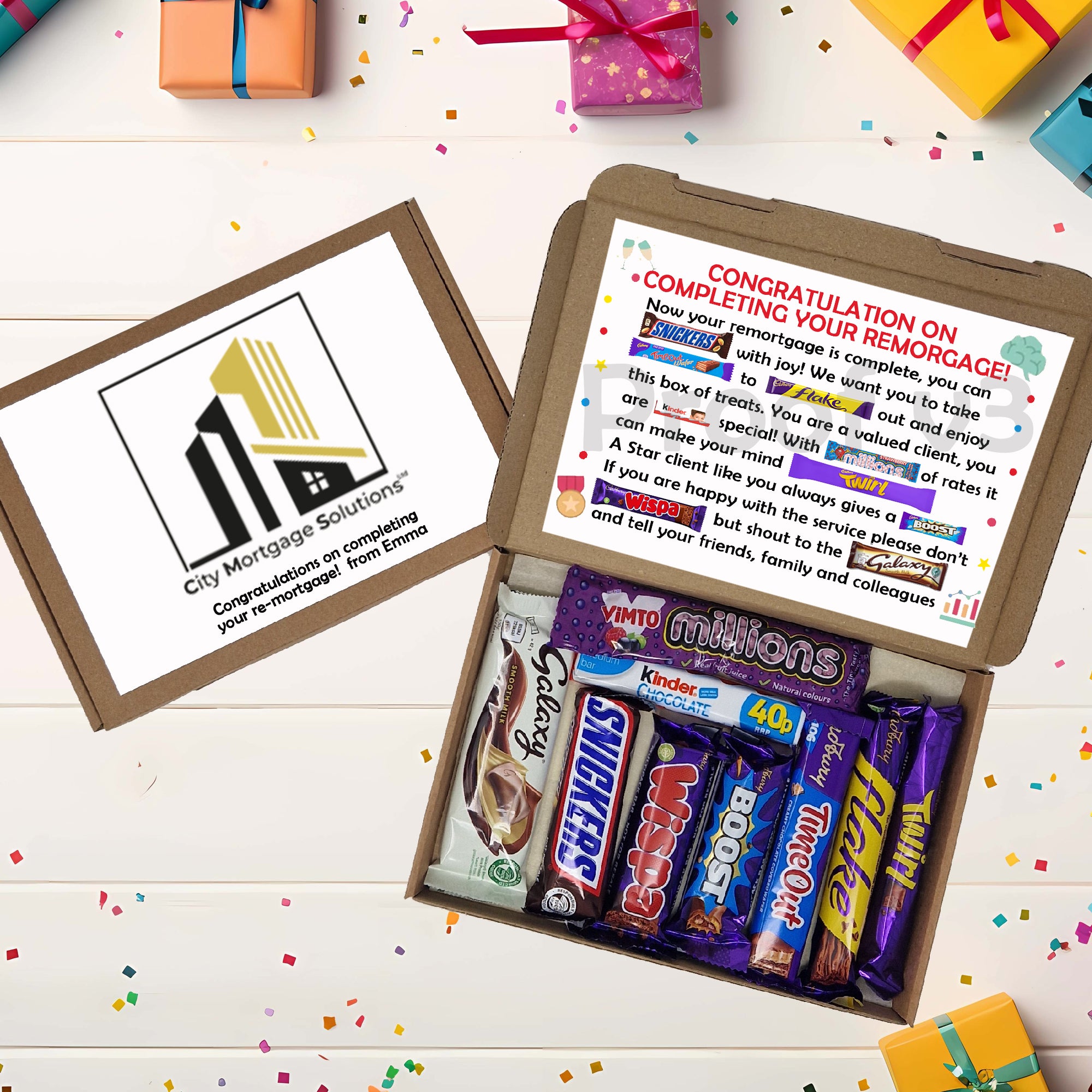 Corporate gifting Thank you Treat Box - Poem