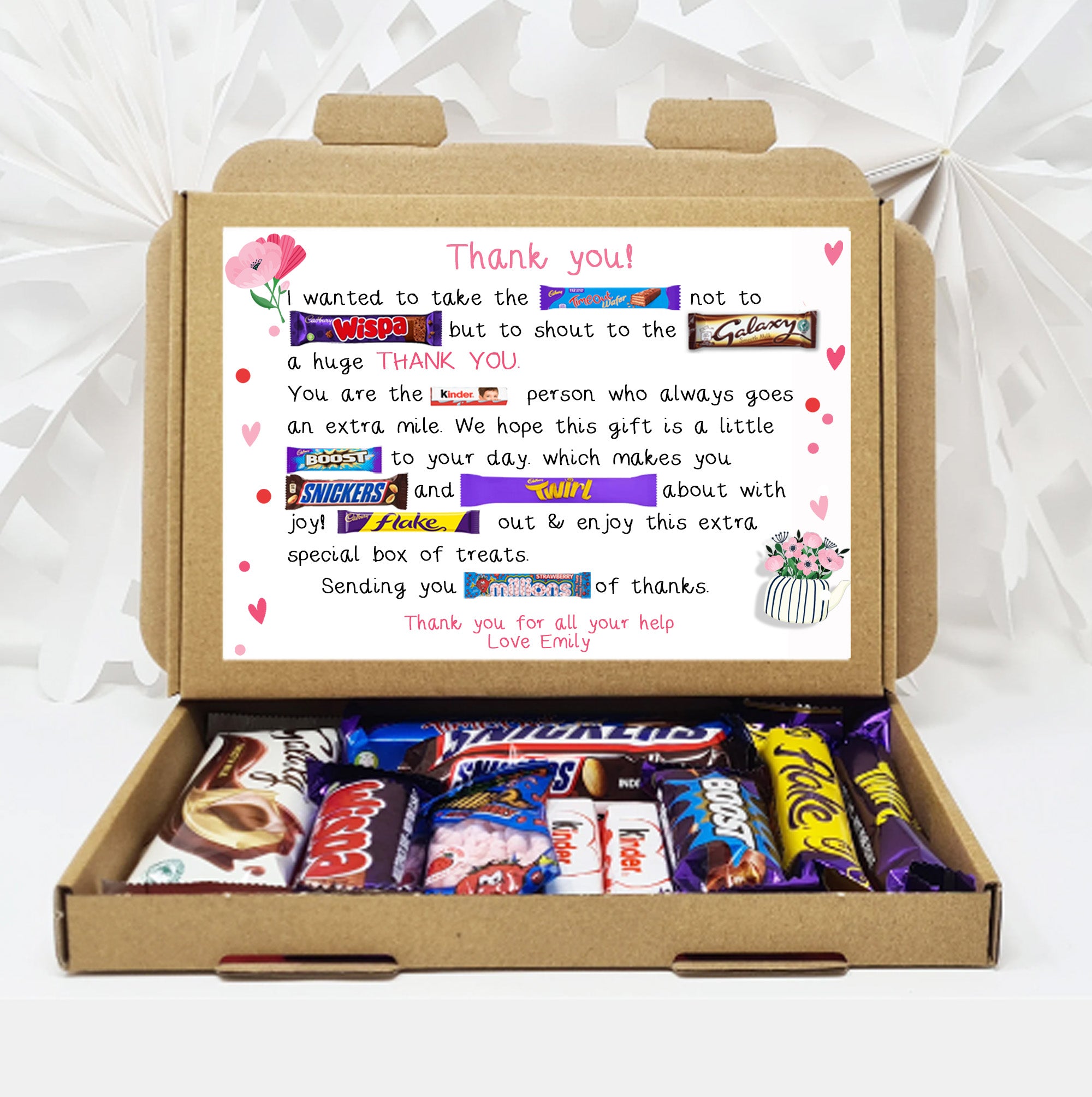 Thank you Employee Appreciation Hug in a box, Letterbox gift, Thank you, Corporate Employee Afternoon tea, hamper gift, thank you gift,
