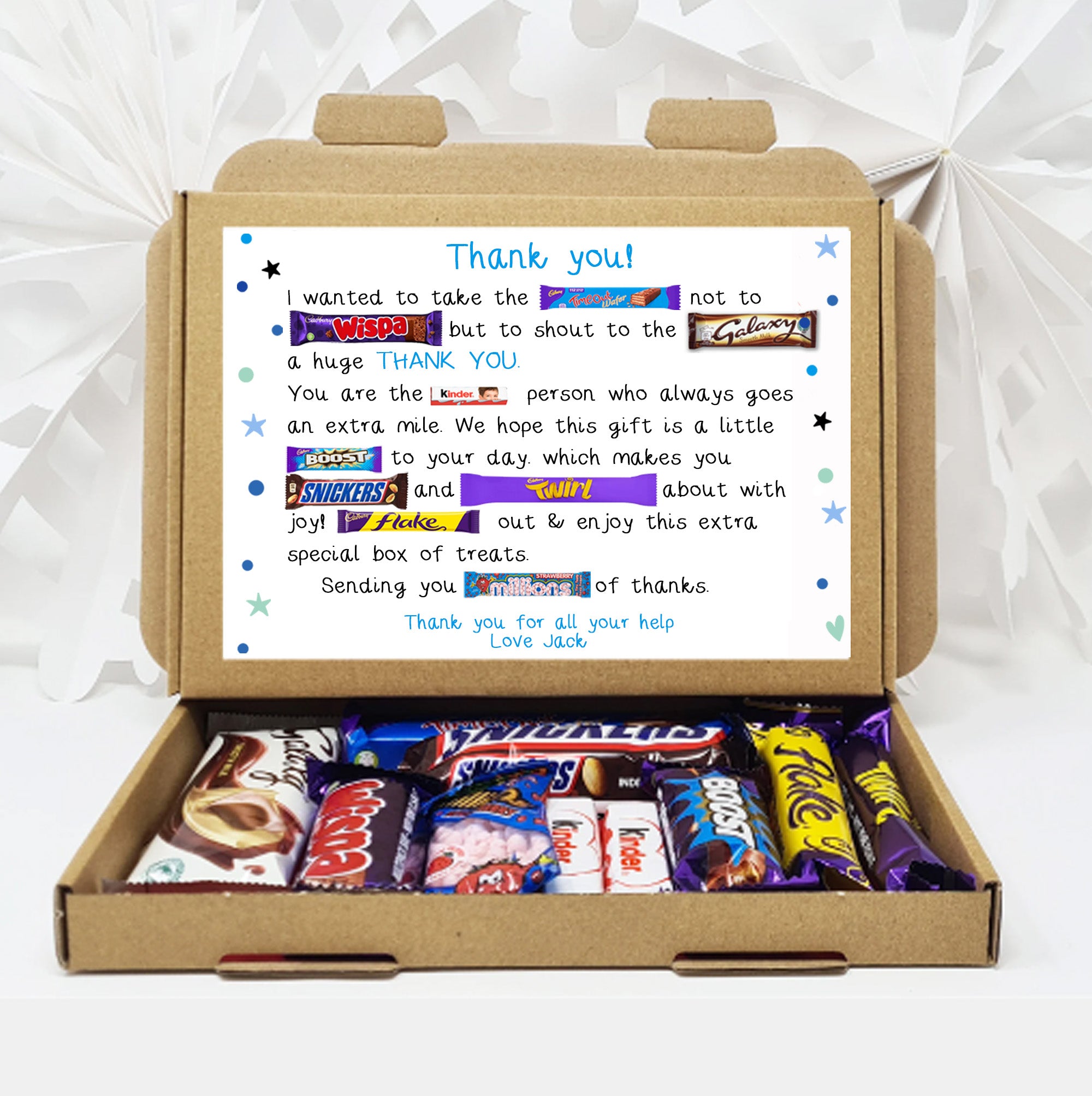 Thank you Employee Appreciation Hug in a box, Letterbox gift, Thank you, Corporate Employee Afternoon tea, hamper gift, thank you gift,