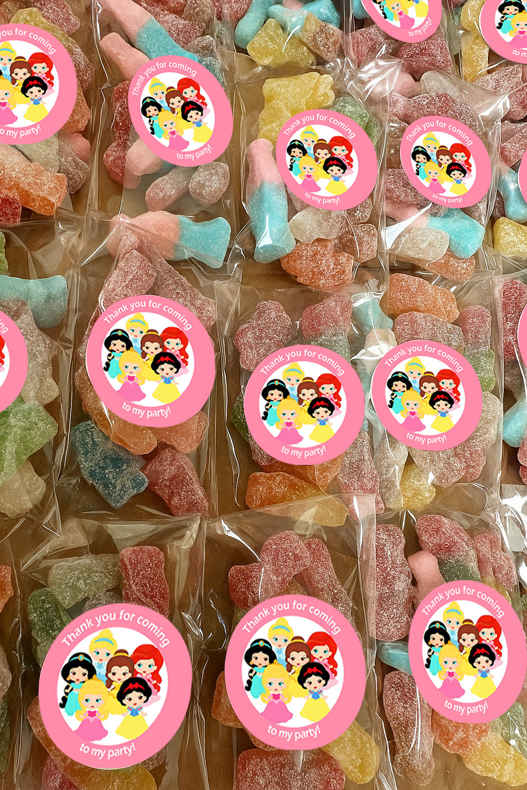 Pre-filled Sweet Favour Bags with Stickers Party Favours | Party Bags | With Themed Stickers | Various Styles