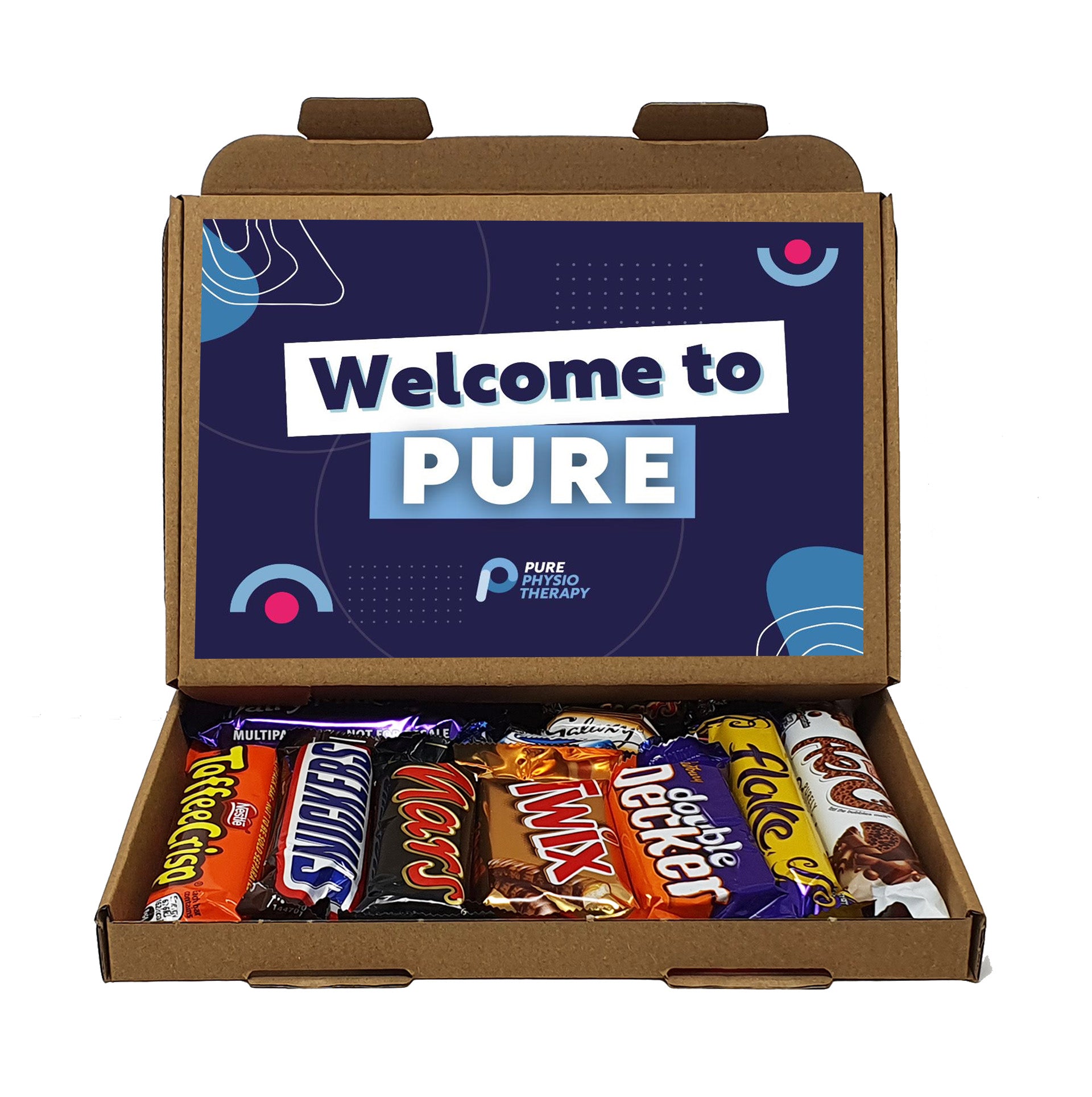Custom Corporate Treats Box Gift Employee Welcome / Appreciation - Gift for all ages Hug in a box Corporate Employee - Various content
