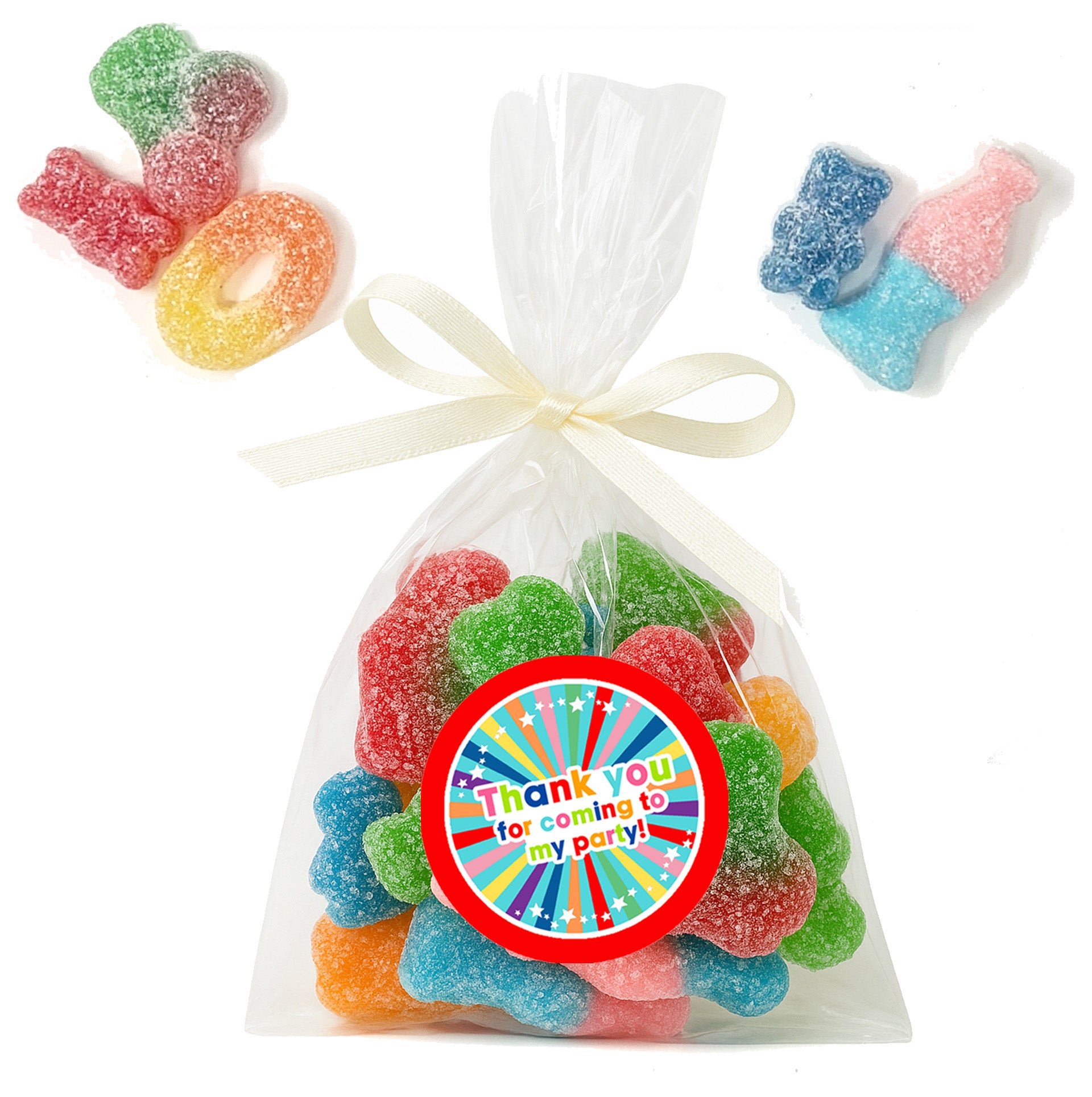 Pre-filled Sweet Favour Bags with Stickers Party Favours | Party Bags | With Themed Stickers | Various Styles