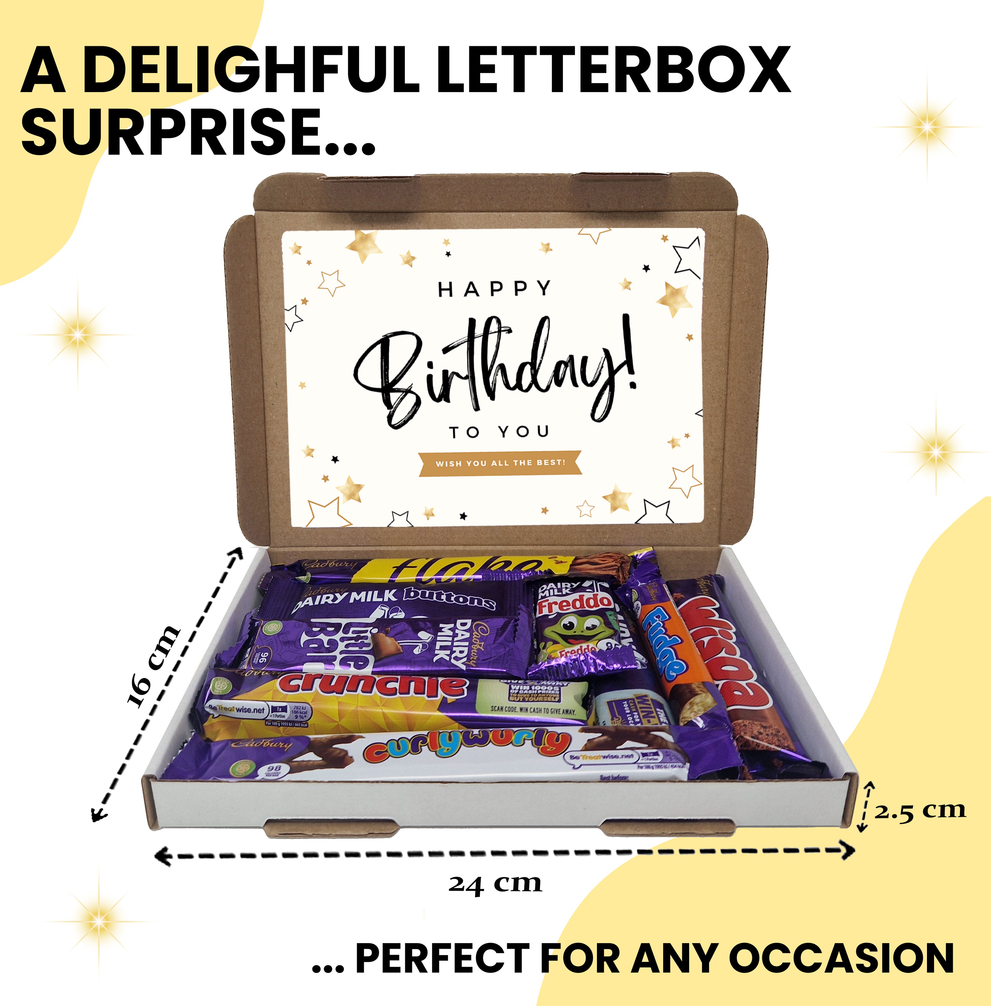 Chocolate Gift Box - 10 Full Size Bars - Funny Gift For Chocolate Lovers Christmas Birthday Get Well Soon Recovery Hamper Selection