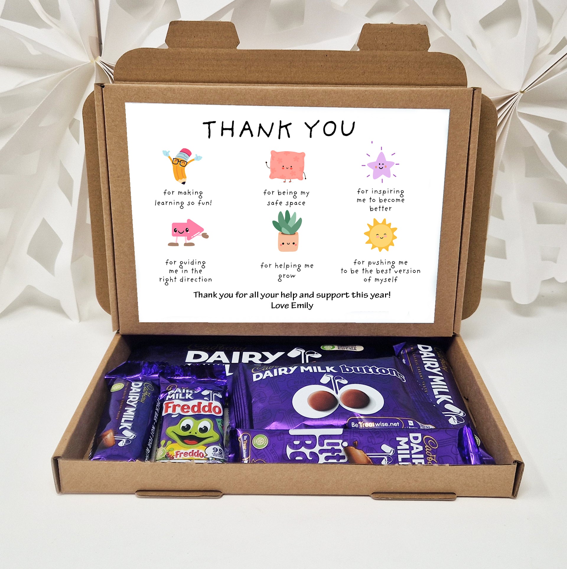 Personalised Thank you Teacher gift box, Letterbox gift Afternoon tea, hamper gift, thank you gift