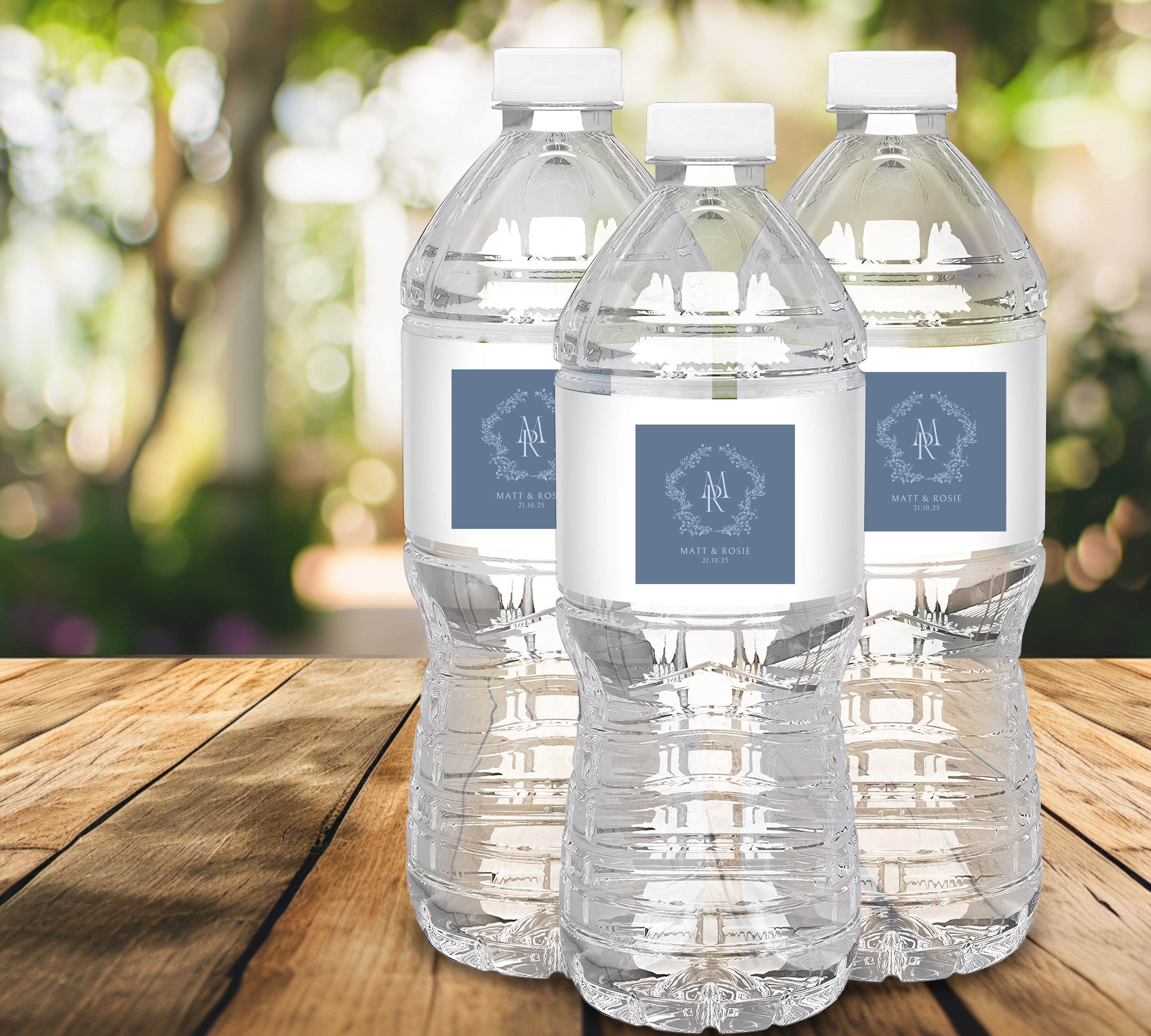 Personalised Logo Water Bottle Labels – Thank You Water Bottle Labels, Waterproof Label, Wedding Welcome Bags Corporate day Events