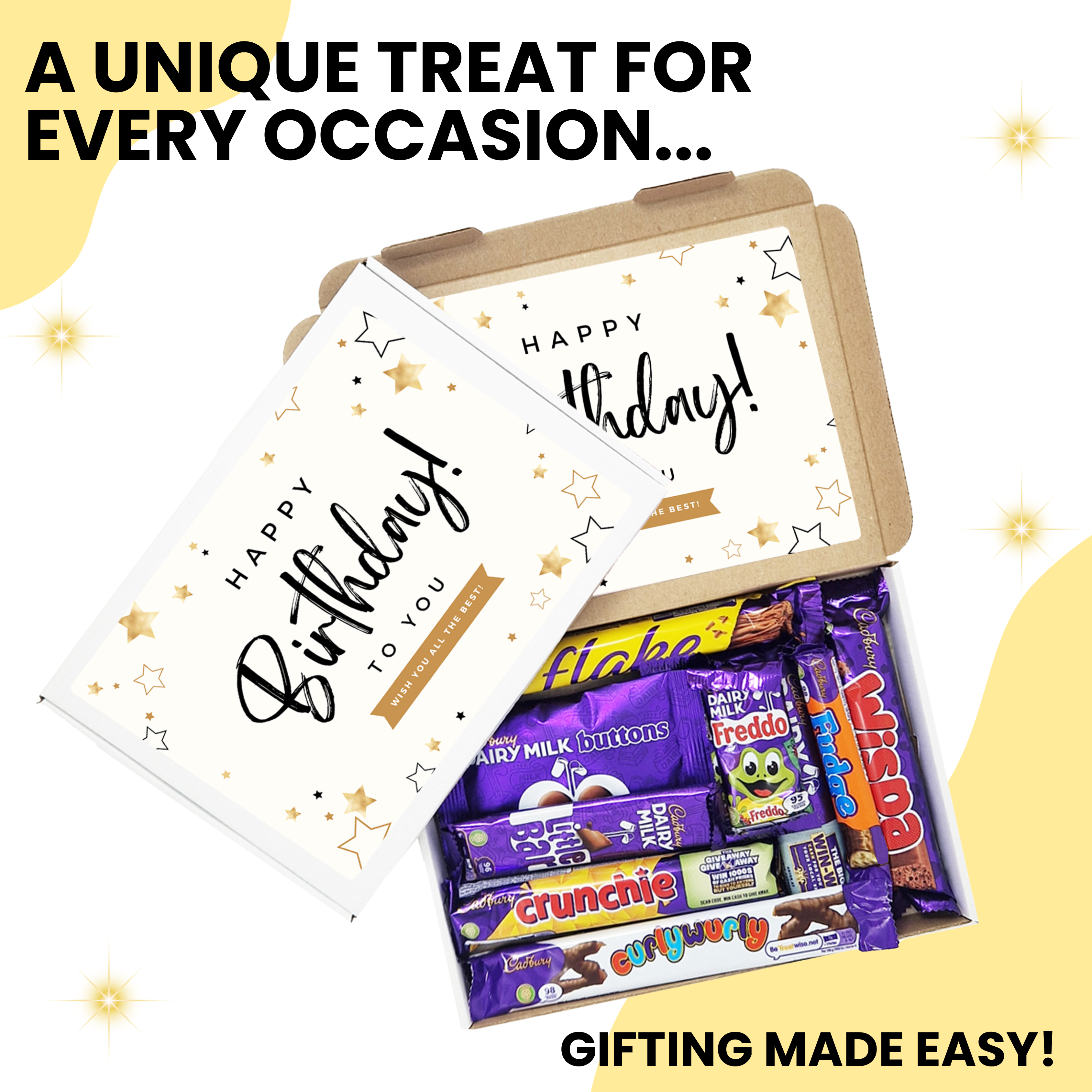 Chocolate Gift Box - 10 Full Size Bars - Funny Gift For Chocolate Lovers Christmas Birthday Get Well Soon Recovery Hamper Selection