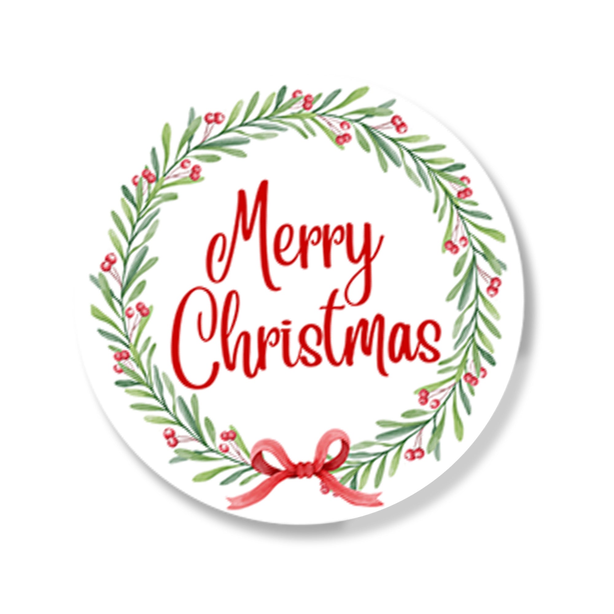 Merry Christmas Chocolate Coins & Sticker Party Favors Kids Party Bag Fillers Festive Holiday Treats Bulk Option Santa gifts Stocking Wreath