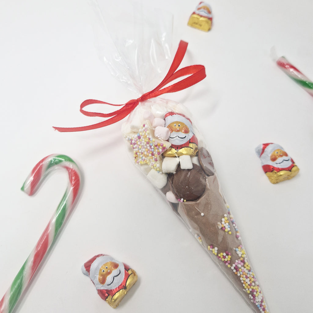 Christmas Hot Chocolate Cone with Marshmallows