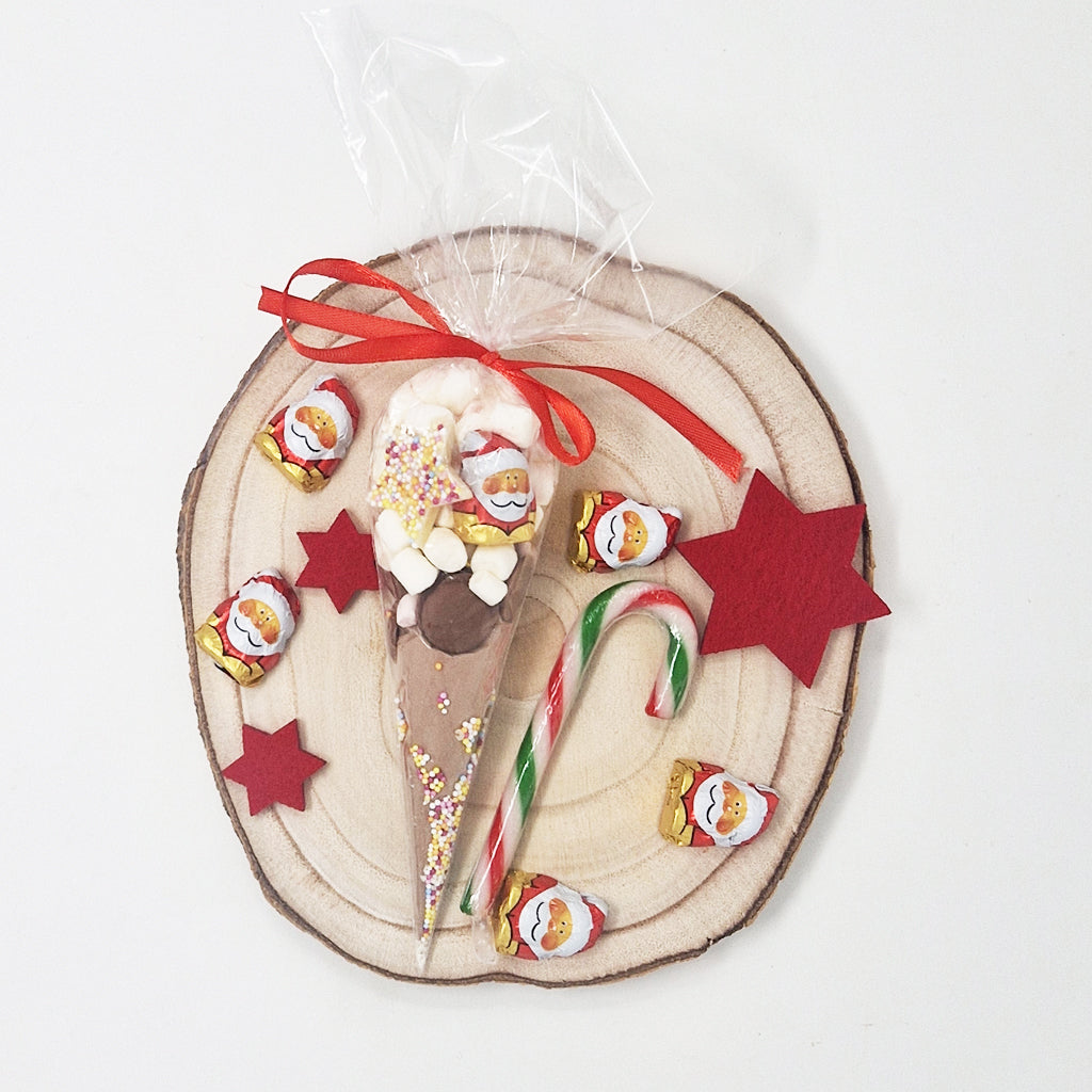 Christmas Hot Chocolate Cone with Marshmallows