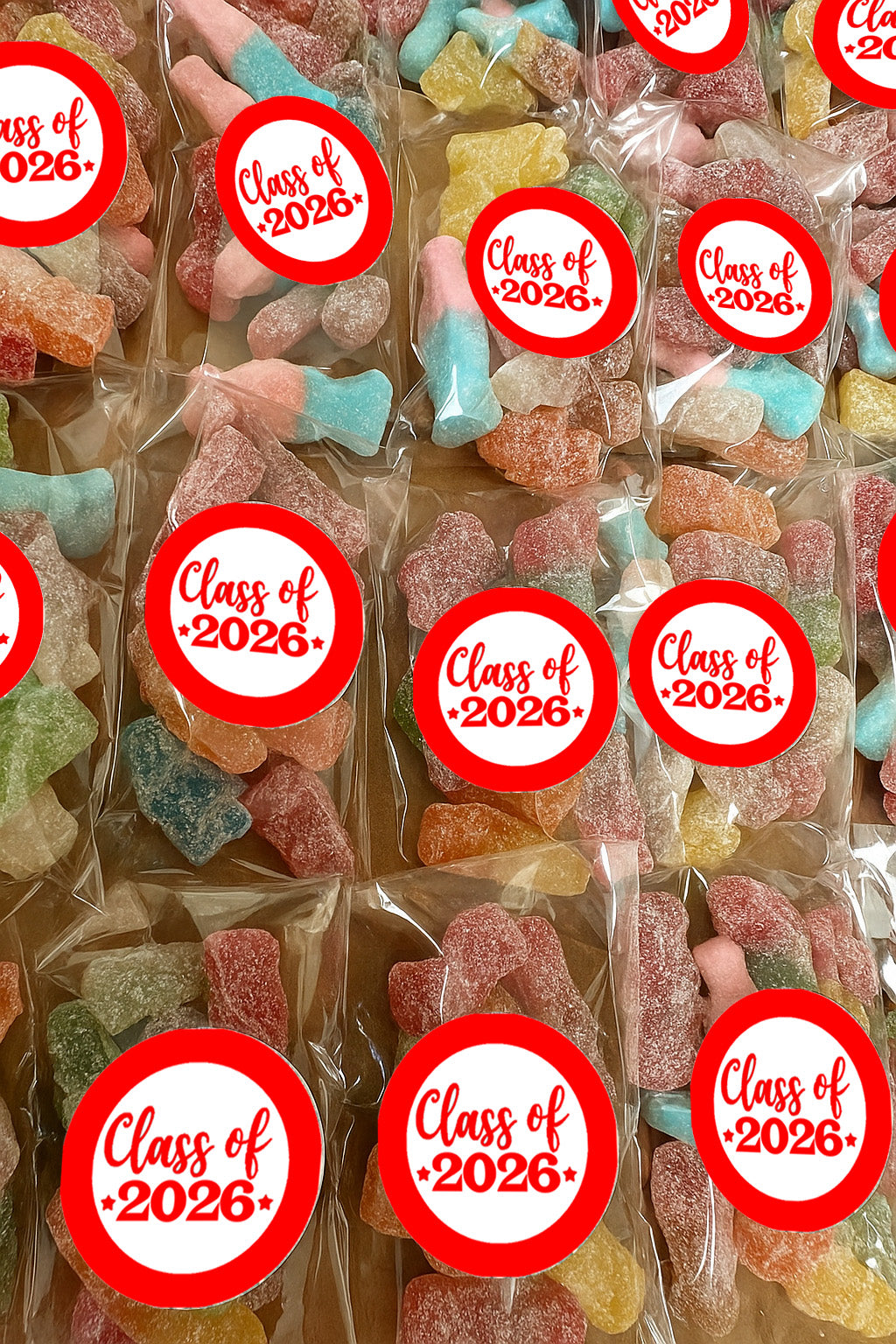 Personalised Class of 2026 Vegan Sweet Treats Year 6 / 11 School Leaver Teacher Leaving Gifts School , Graduation labels - End of Year