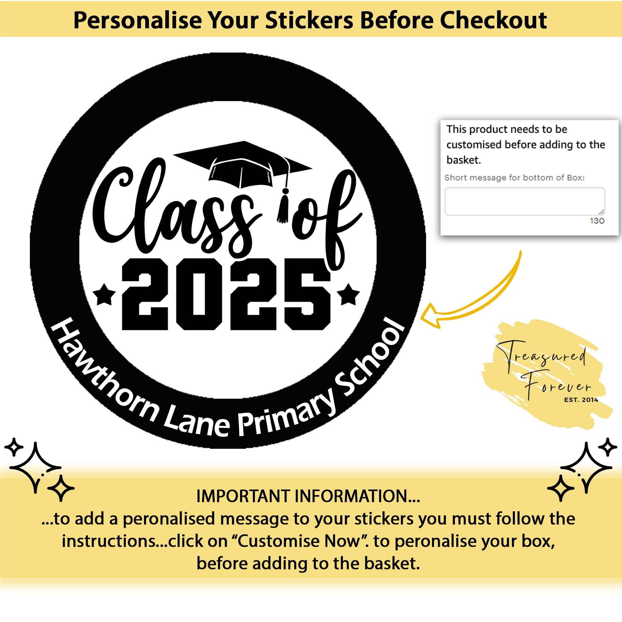 Year 6 School Leaver Teacher Leaving Gifts School Stickers Class of 2025, Graduation labels