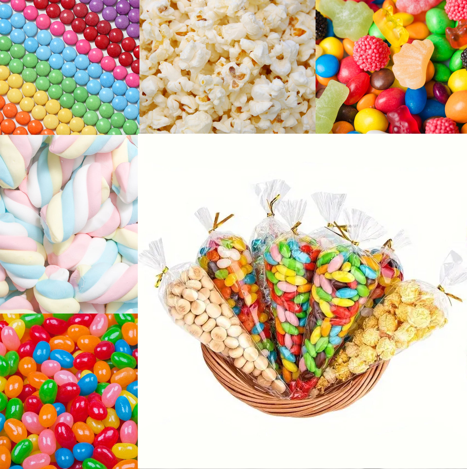 Party Stickers & Sweet Cone Bags | Birthday party bag Fillers | Party favors | Baby Shower | Christmas | All Celebrations