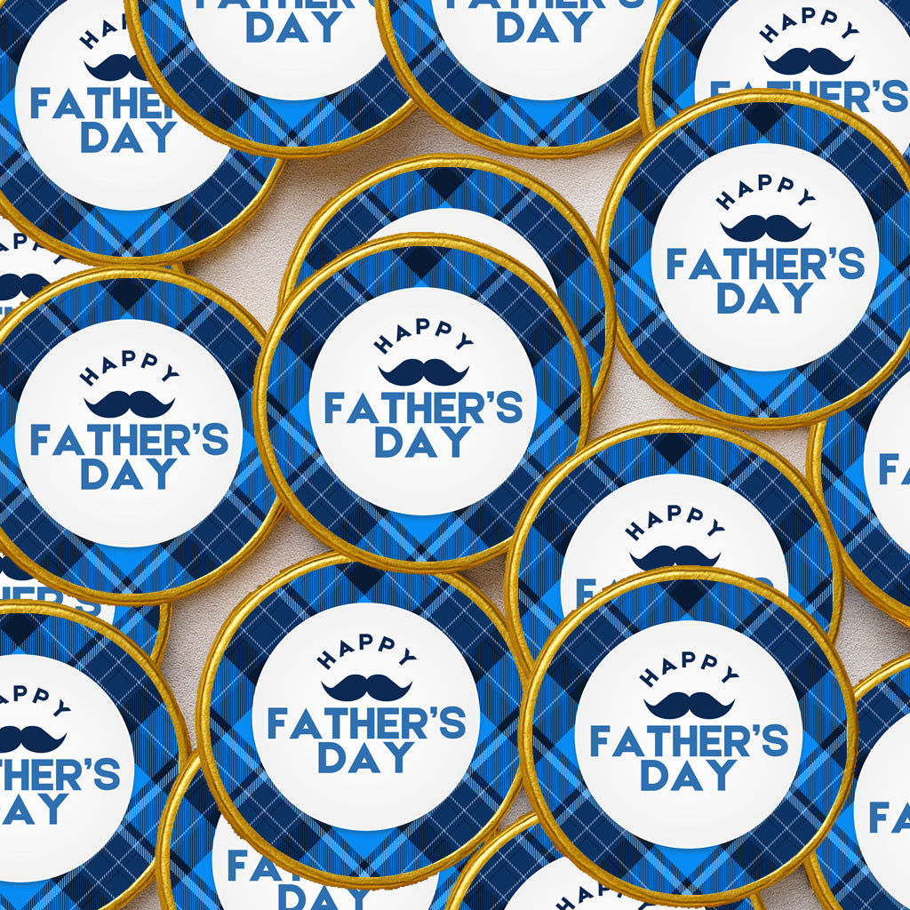 Father’s Day Chocolate Coins Luxury Gold Foiled Coins Perfect for Gifts Table Favours Treats, Thoughtful for Dad Grandad & Father