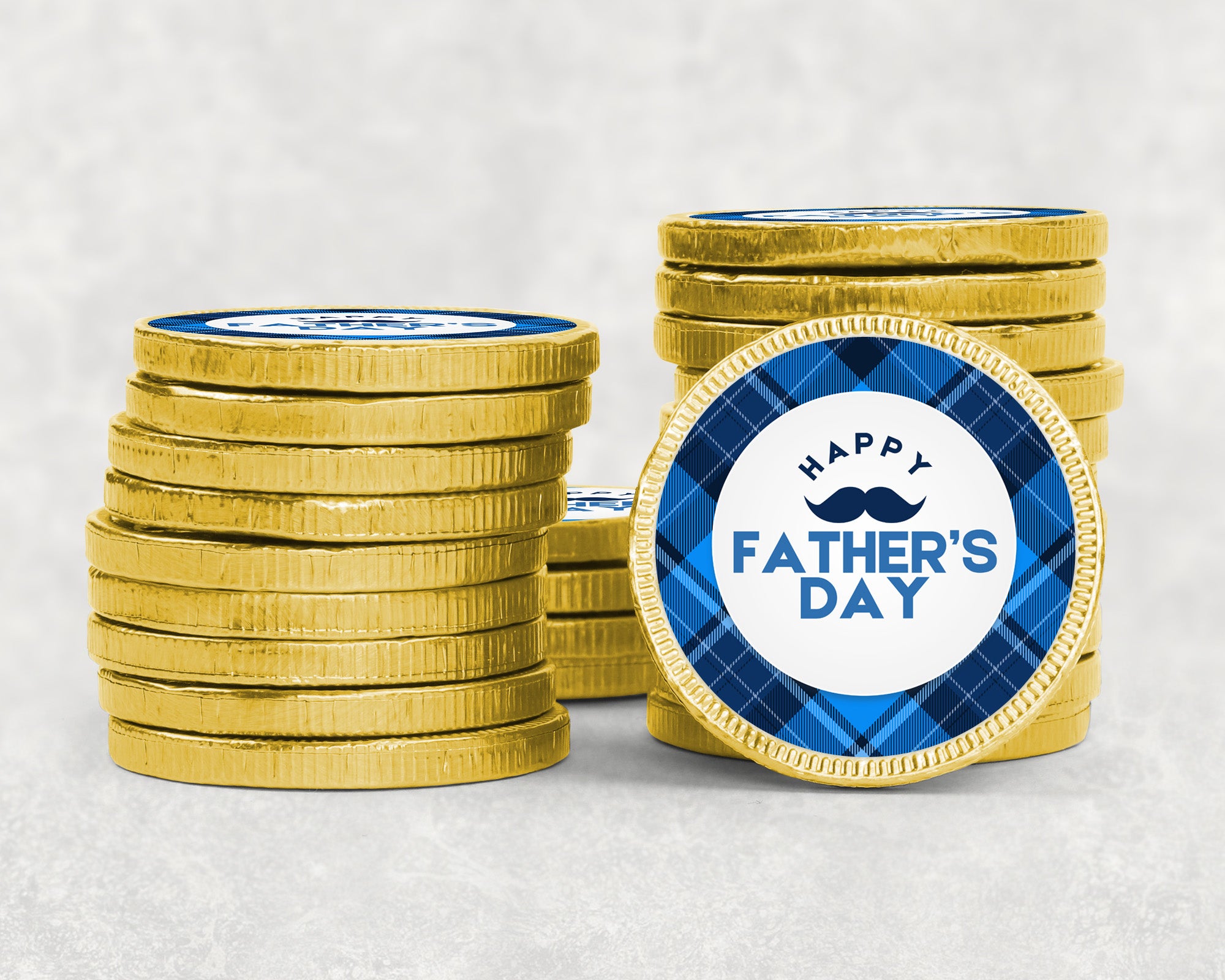 Father’s Day Chocolate Coins Luxury Gold Foiled Coins Perfect for Gifts Table Favours Treats, Thoughtful for Dad Grandad & Father