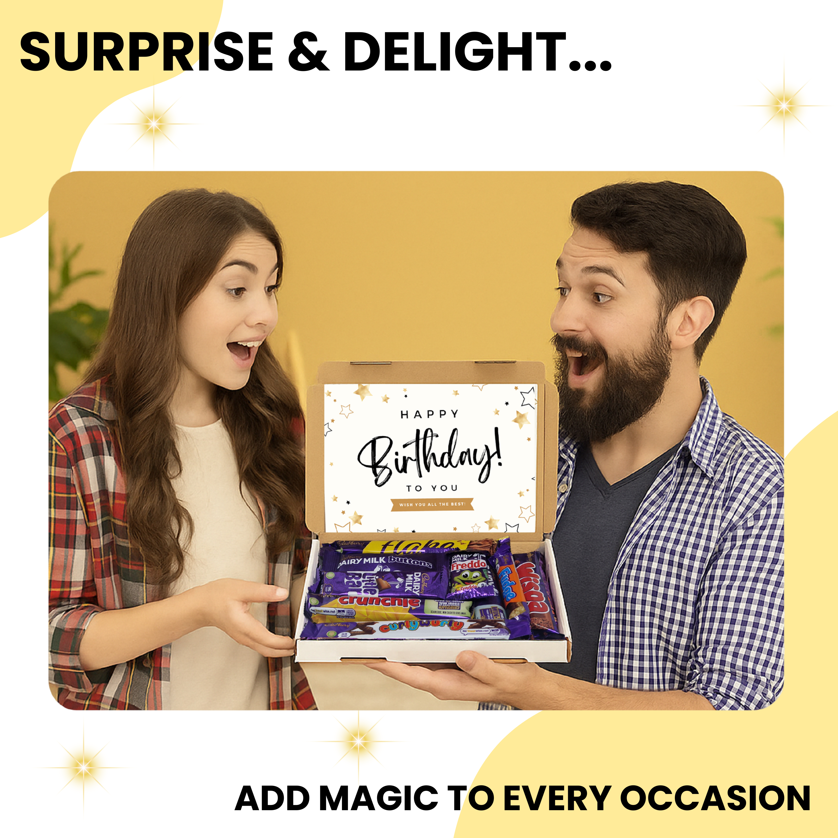 Chocolate Gift Box - 10 Full Size Bars - Funny Gift For Chocolate Lovers Christmas Birthday Get Well Soon Recovery Hamper Selection