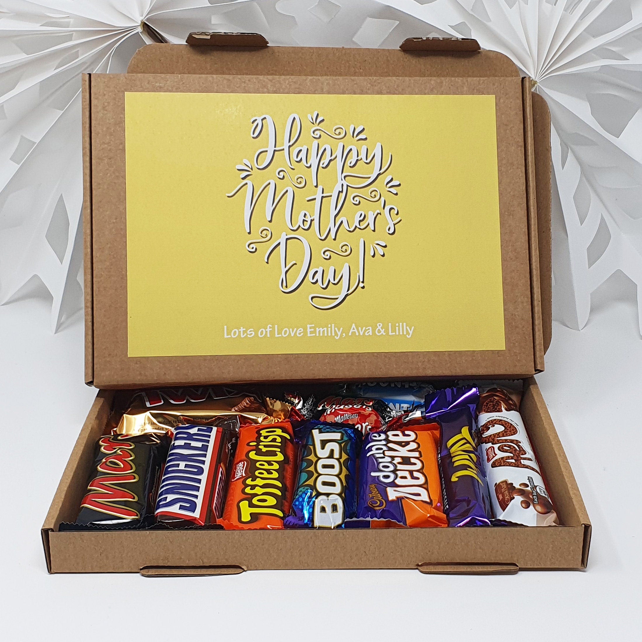 Personalised Mothers day Chocolate Treats Box Gift Hamper Sweet Present - Lockdown 2020 - Mum Mother's Day