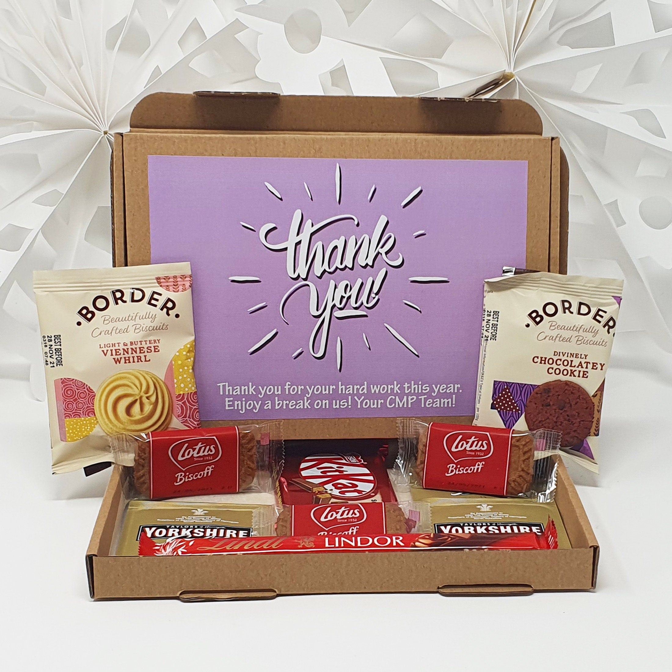 Thank you Employee Appreciation Hug in a box, Letterbox gift, Thank you, Corporate Employee Afternoon tea, hamper gift, thank you gift,