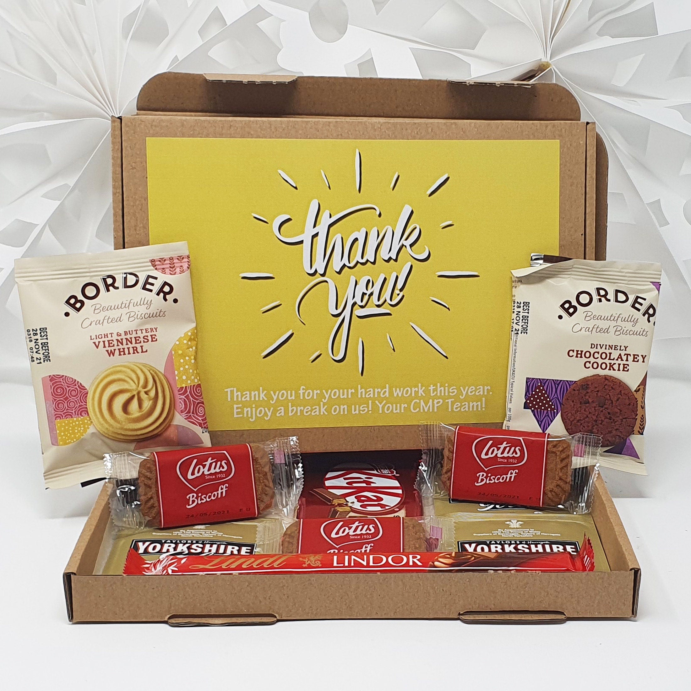 Thank you Employee Appreciation Hug in a box, Letterbox gift, Thank you, Corporate Employee Afternoon tea, hamper gift, thank you gift,