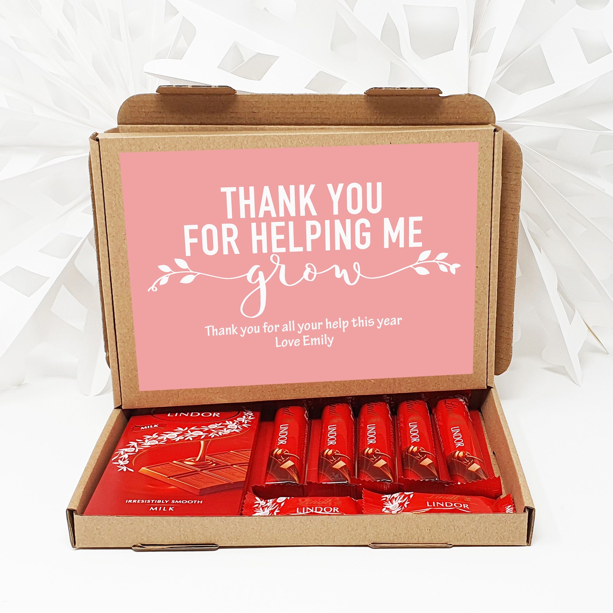 Personalised Thank you Teacher Hug in a box, Letterbox gift Afternoon tea, hamper gift, thank you gift,