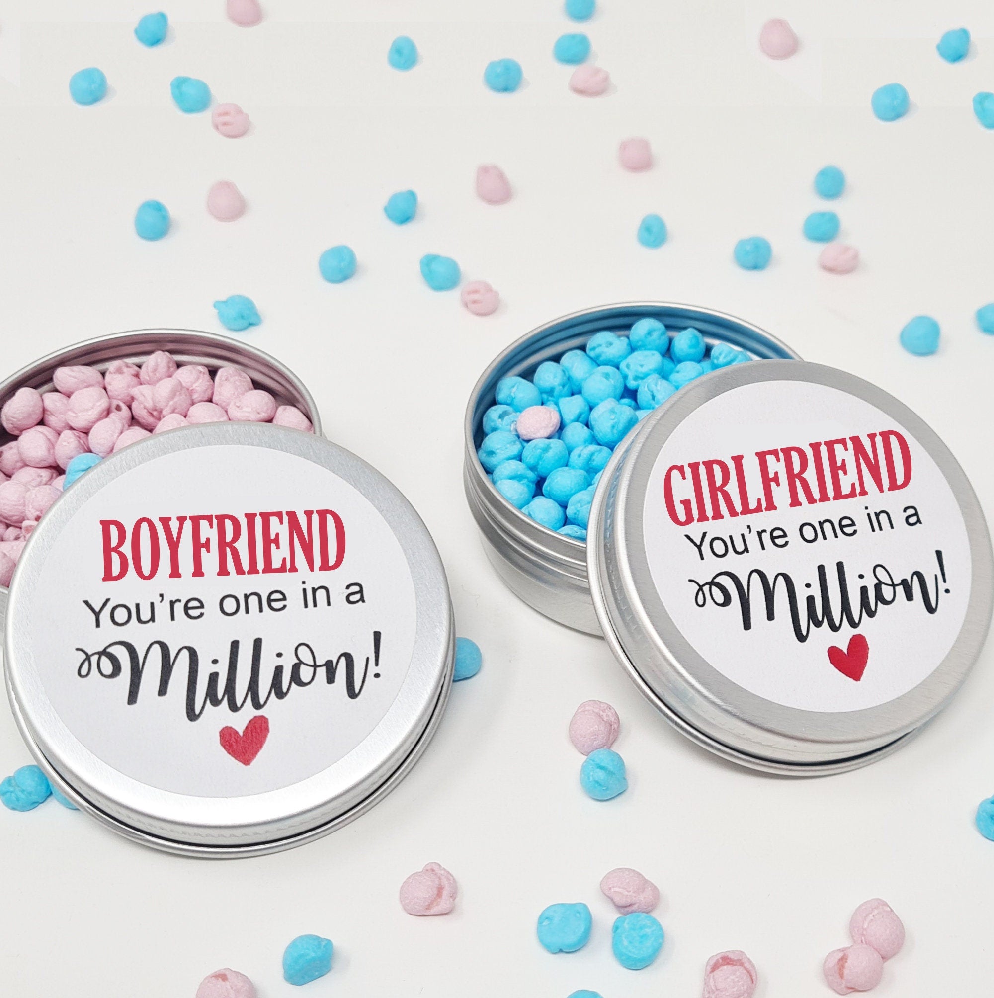 Personalised Valentine cute Gift - for Him Her Boyfriend Husband Girlfriend You're One In A Million Happy Birthday, Valentines Thank you