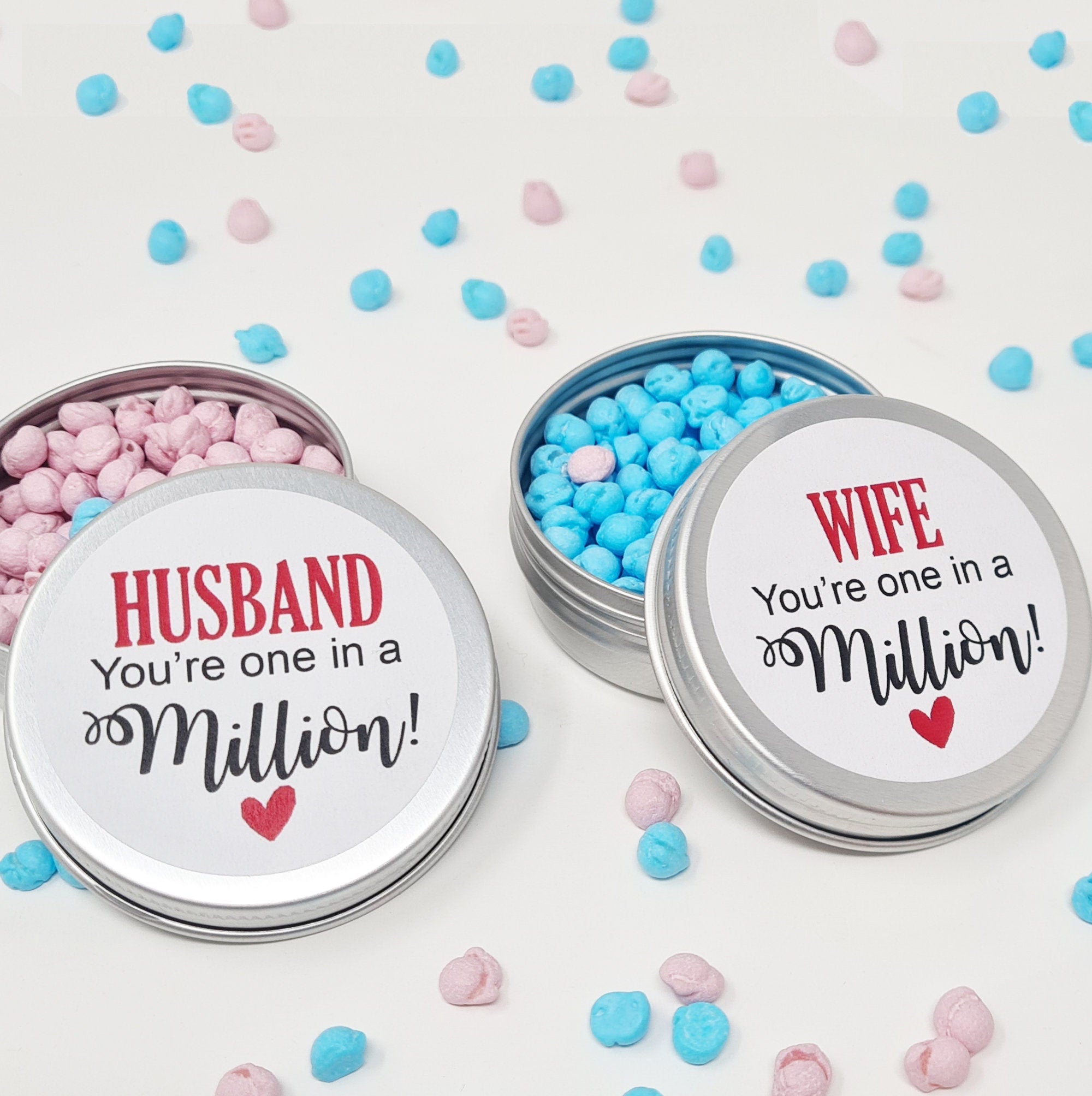 Personalised Valentine cute Gift - for Him Her Boyfriend Husband Girlfriend You're One In A Million Happy Birthday, Valentines Thank you