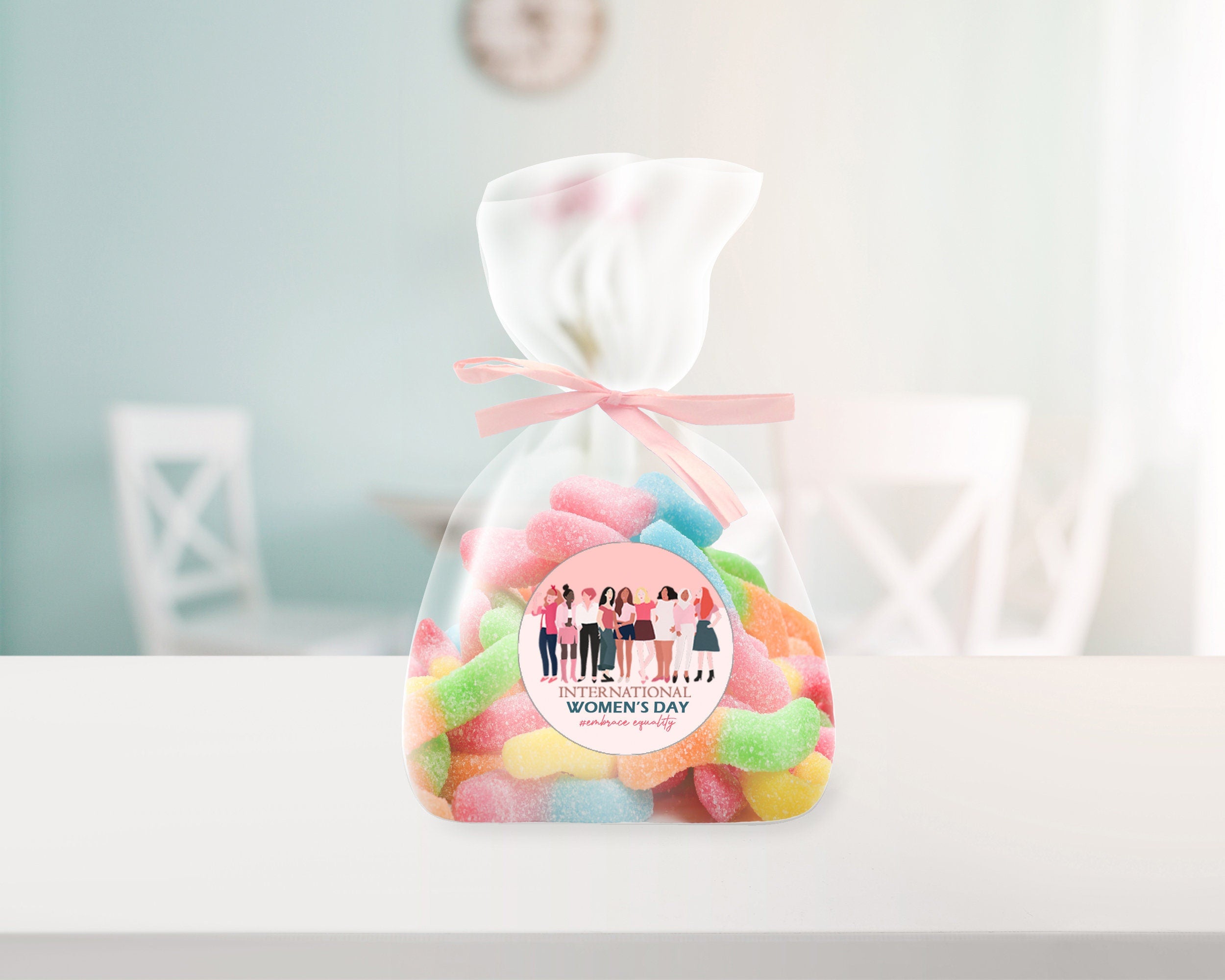 International Women's Day Stickers 2025 Business Sweet Cone Bags Together weRise