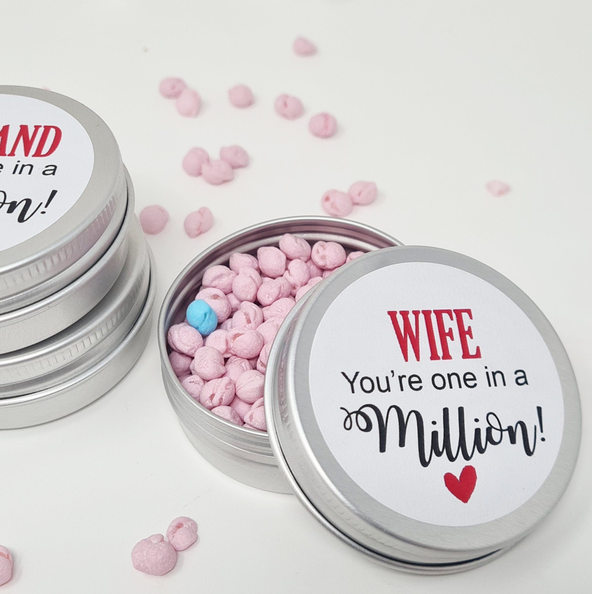 Personalised Valentine cute Gift - for Him Her Boyfriend Husband Girlfriend You're One In A Million Happy Birthday, Valentines Thank you