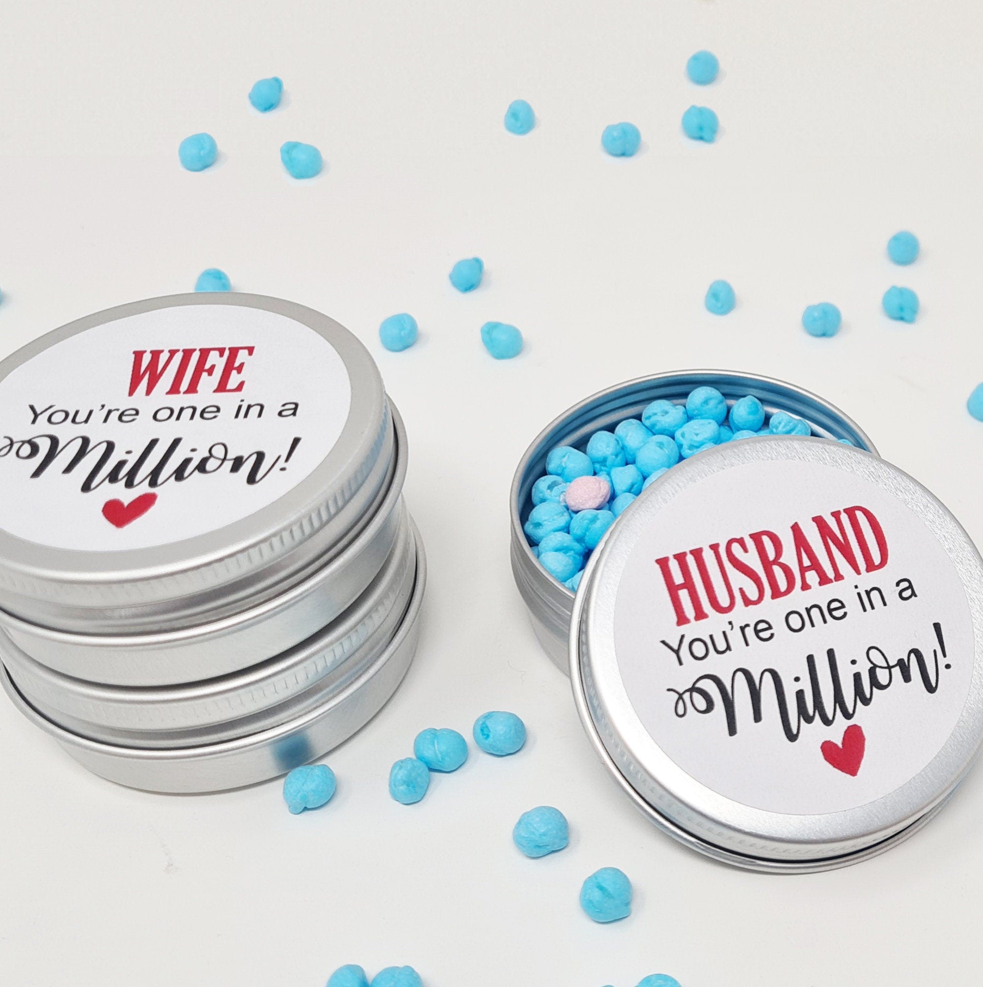 Personalised Valentine cute Gift - for Him Her Boyfriend Husband Girlfriend You're One In A Million Happy Birthday, Valentines Thank you
